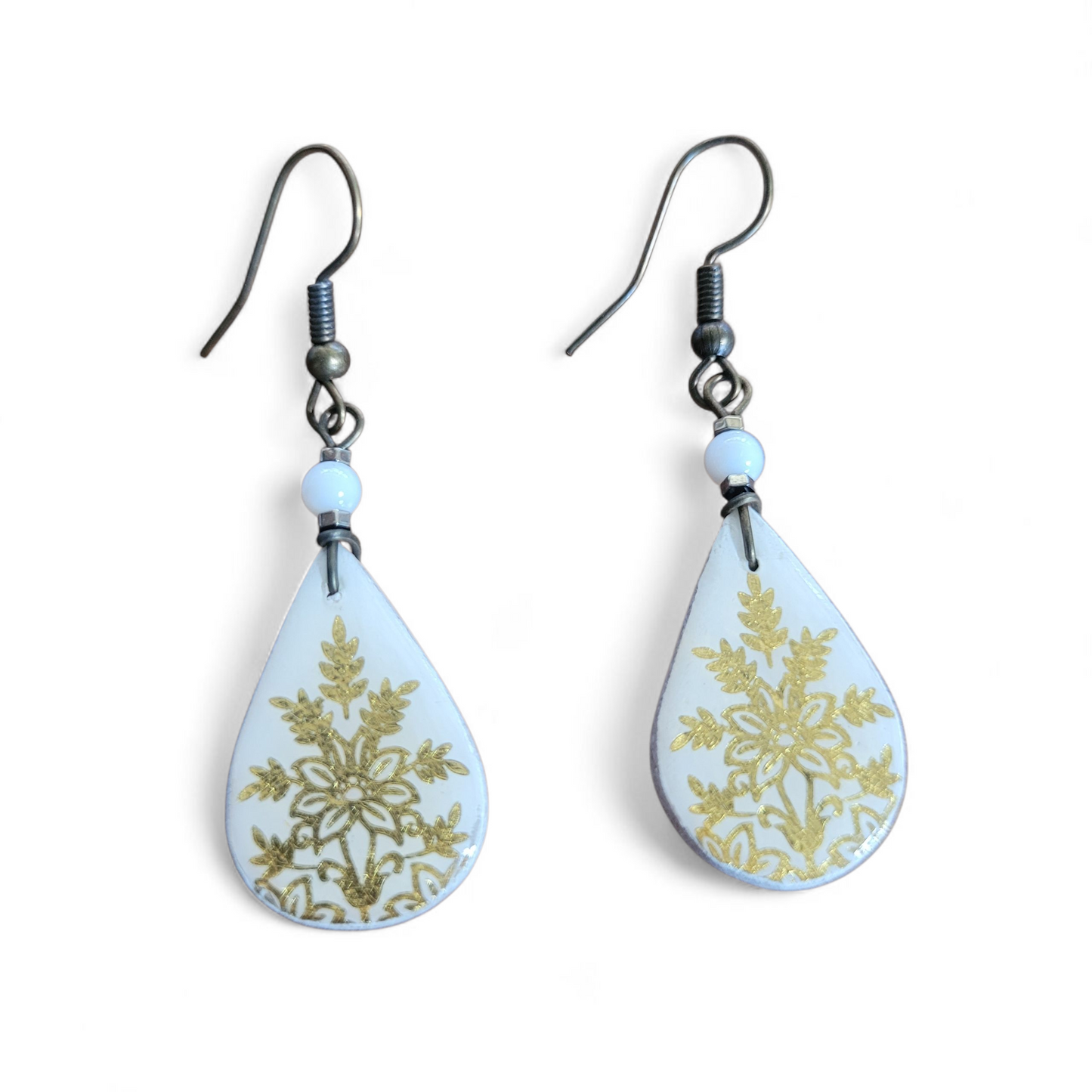 Boucle d'oreille "Cathédrale Dorée"