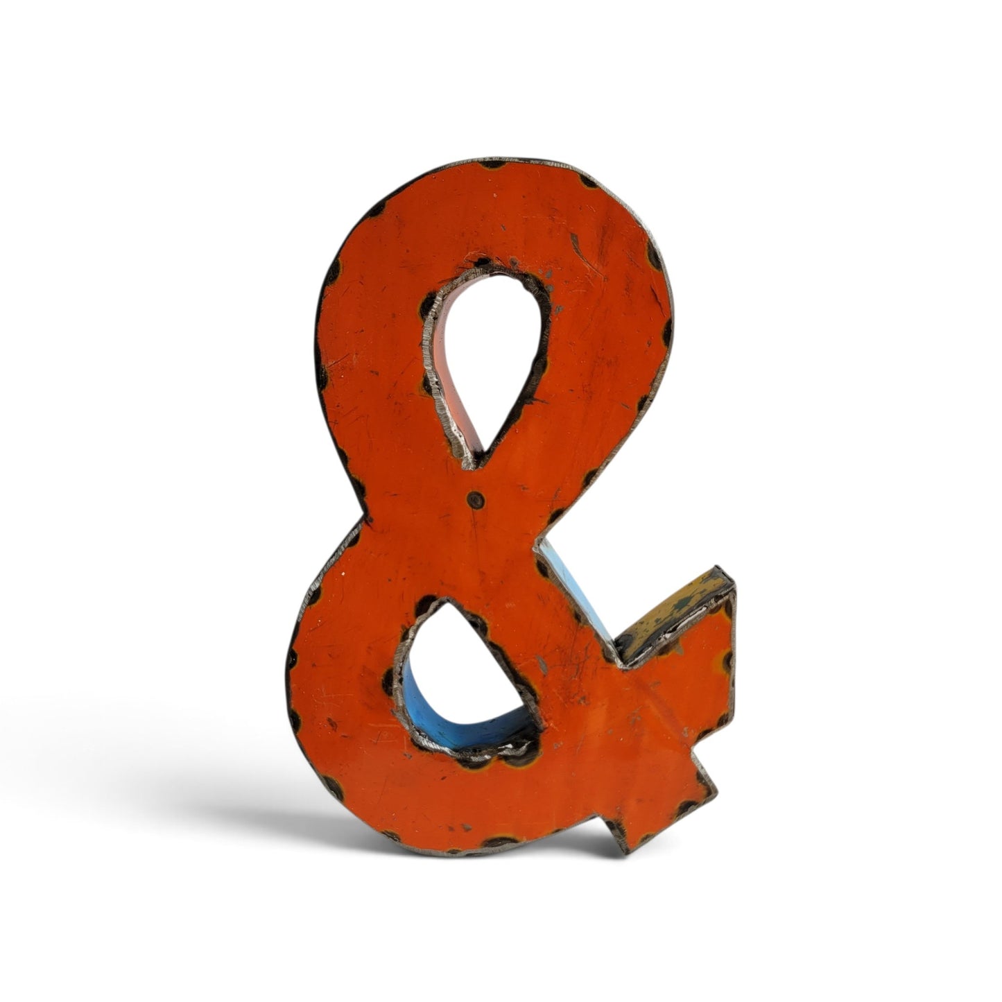 Sonderzeichen "&" Ampersand aus recycelten Ölfässern | 23 oder 50 cm | verschiedene Farben