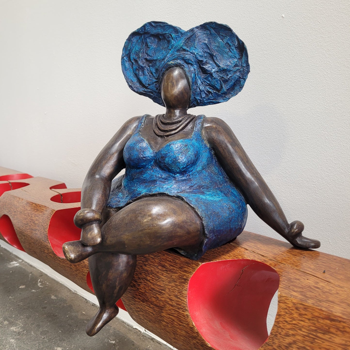 Bronze-Skulptur "Bobaraba Yolanda" by Hamidou Ouedraogo | 12kg | Unikat