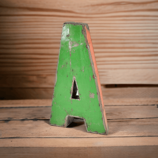 Buchstabe "A" aus recycelten Ölfässern | 22 oder 50 cm | verschiedene Farben