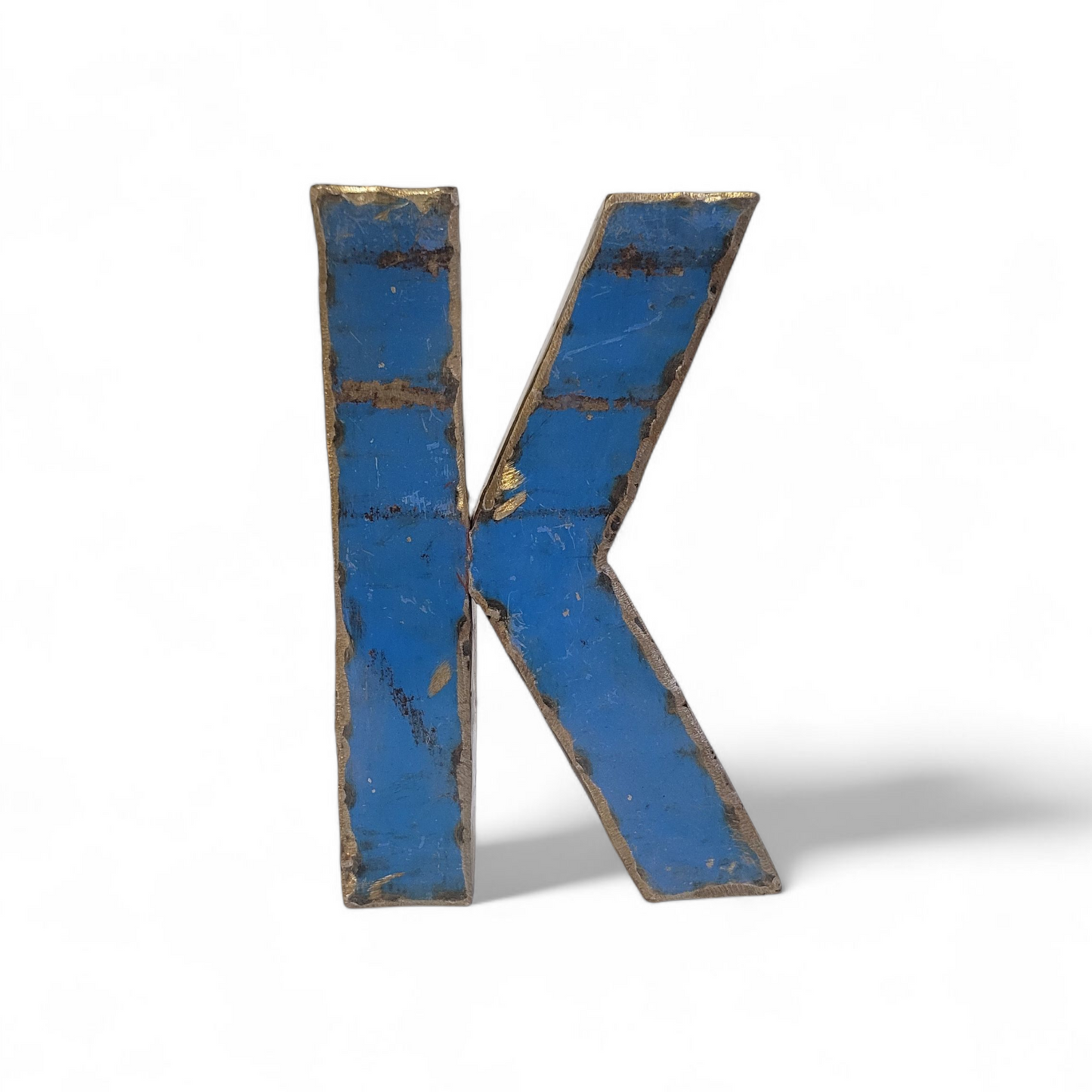 Letter "K" made from recycled oil drums | 22 or 50 cm | various colours