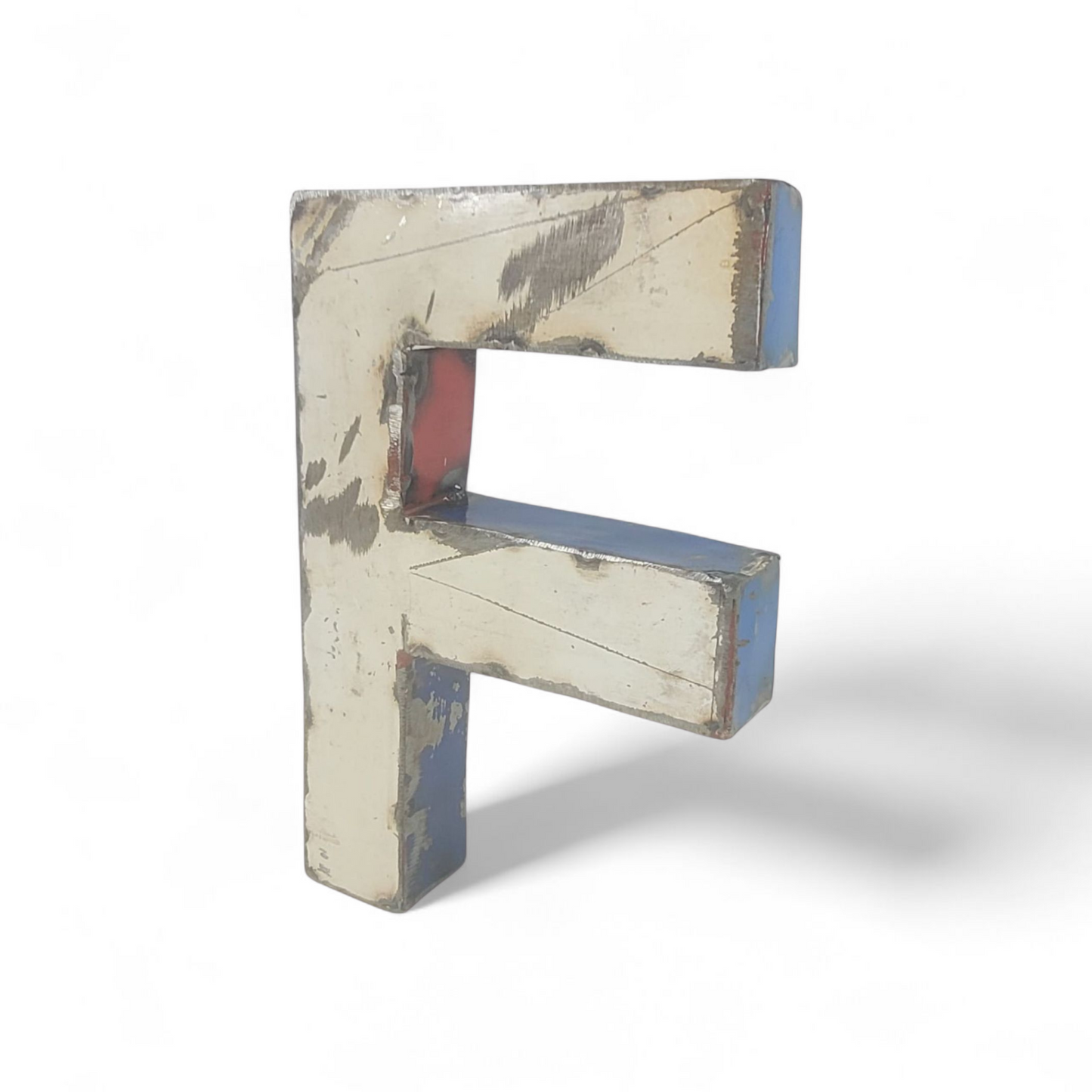 Buchstabe "F" aus recycelten Ölfässern | 22 oder 50 cm | verschiedene Farben