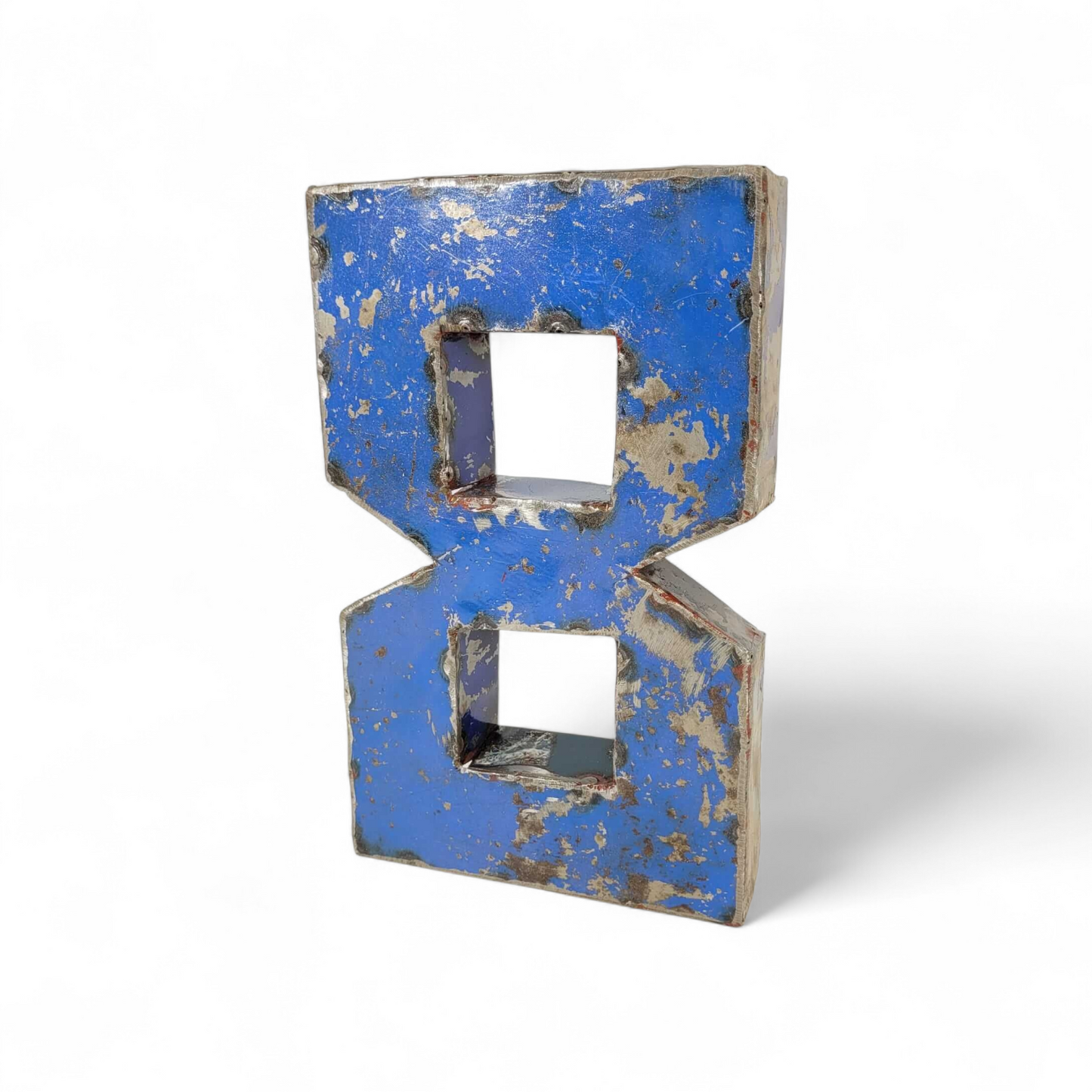 Chiffre "8" en barils de pétrole recyclés | 22 ou 50 cm | différentes couleurs