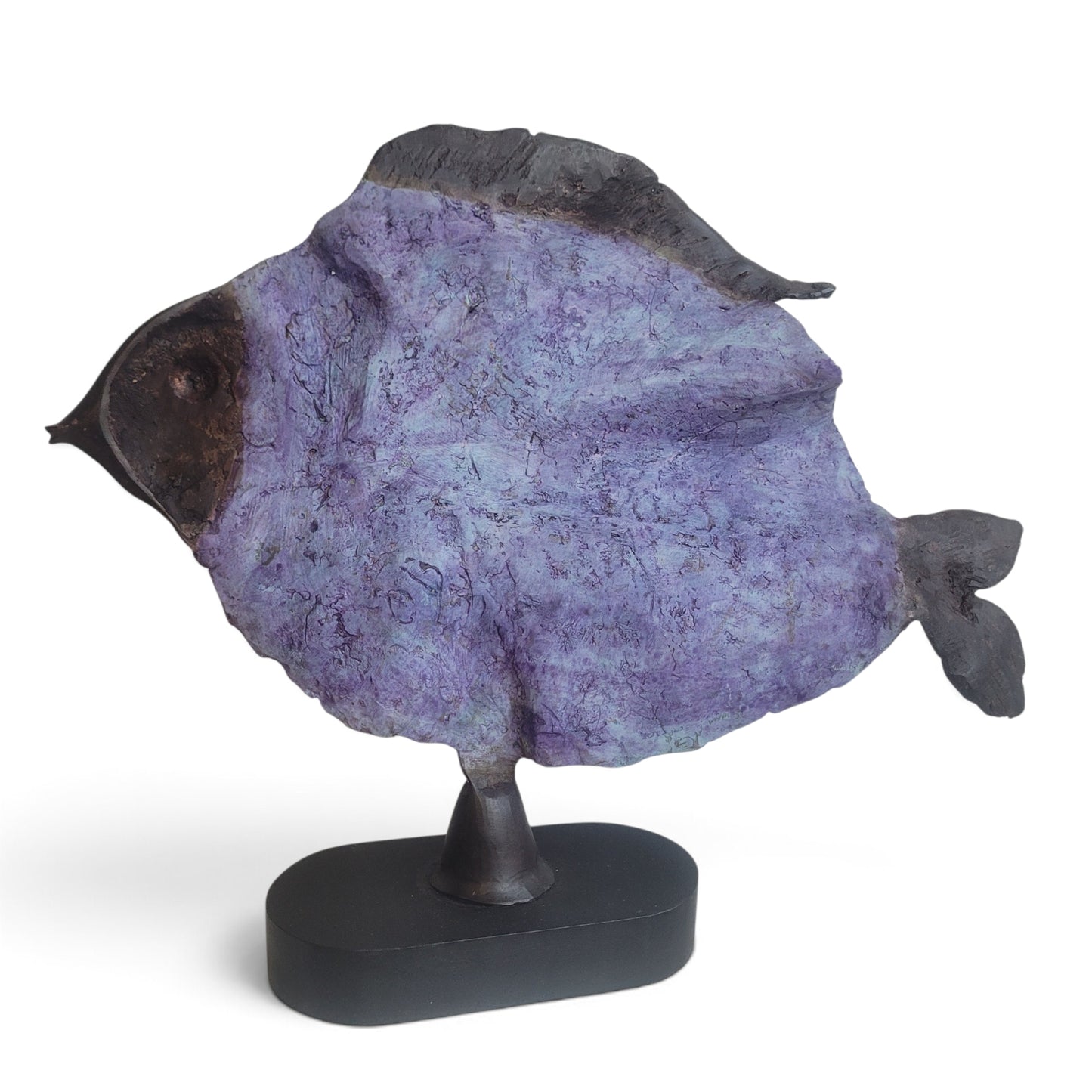 "Blattfisch" Bronze-Skulptur von Boureima Ouedraogo, 2026, Purple