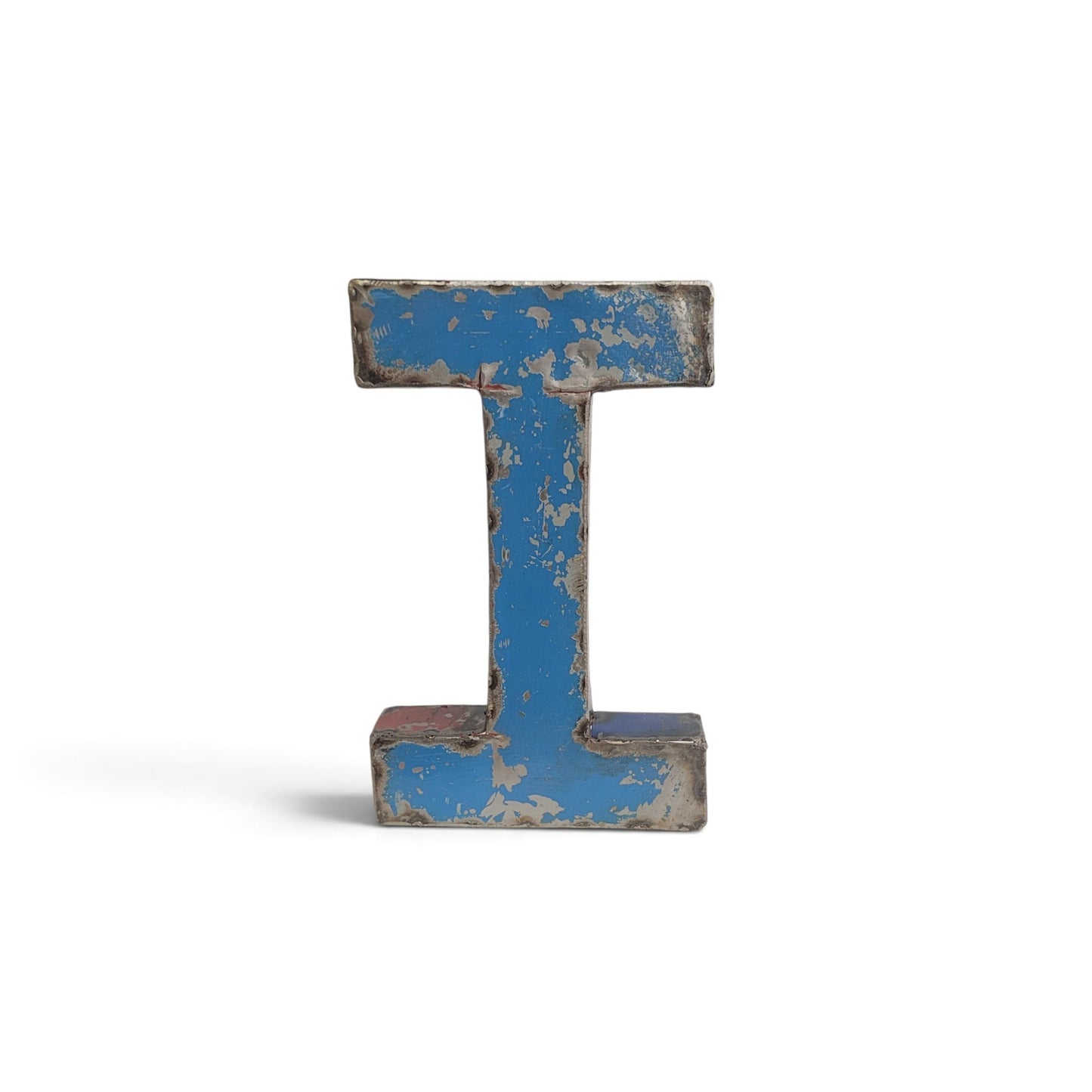 Lettre "I" (i) en barils de pétrole recyclés | 22 ou 50 cm | différentes couleurs