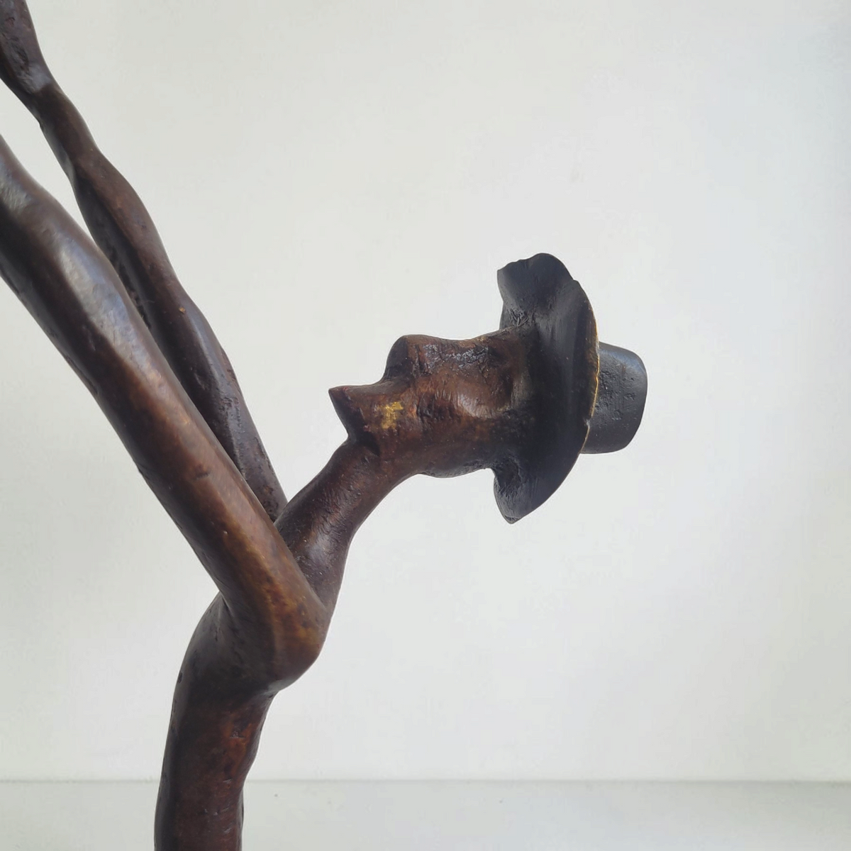 Bronze-Skulptur "Le sauteur à la perche", by Boureima Ouedraogo, 61 cm, Bronze massiv, 2026