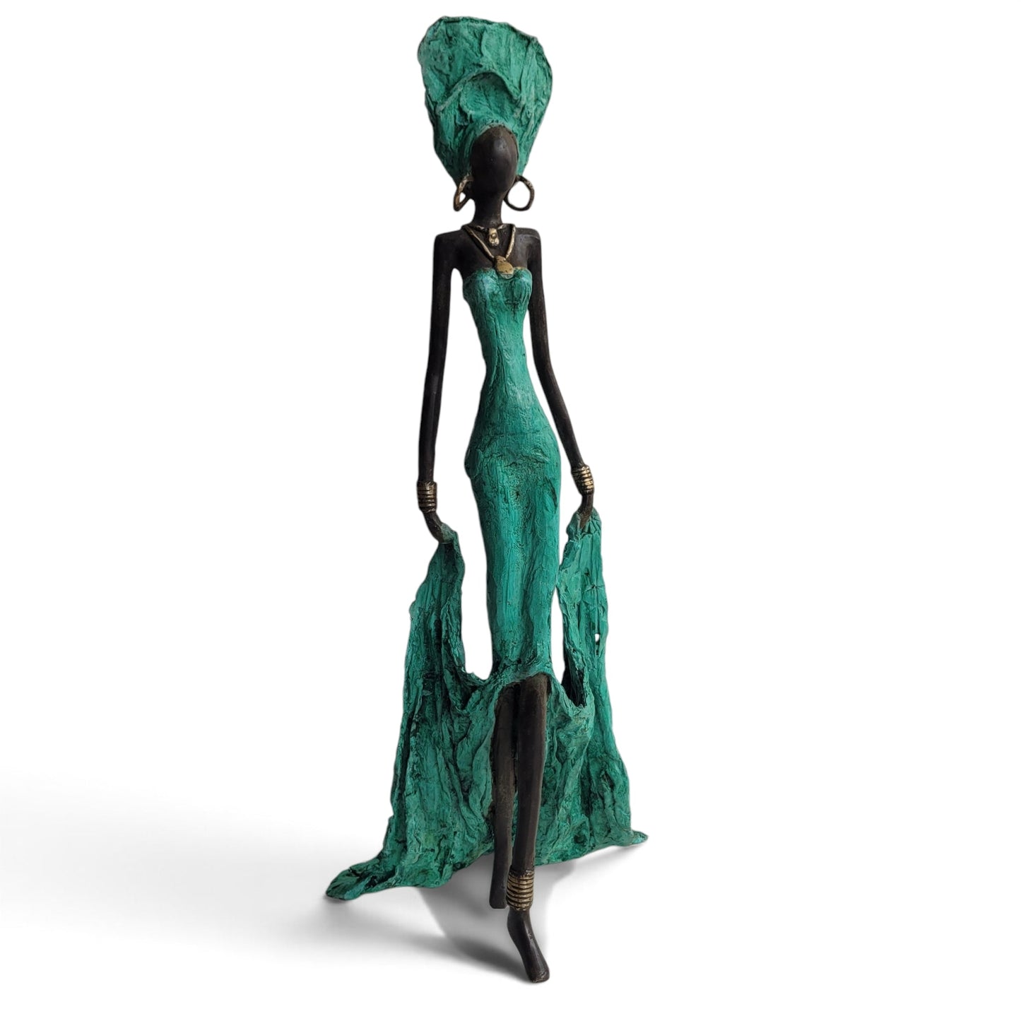 Bronze-Skulptur "Dame en robe du soir" by Issouf B. | 32 oder 55 cm