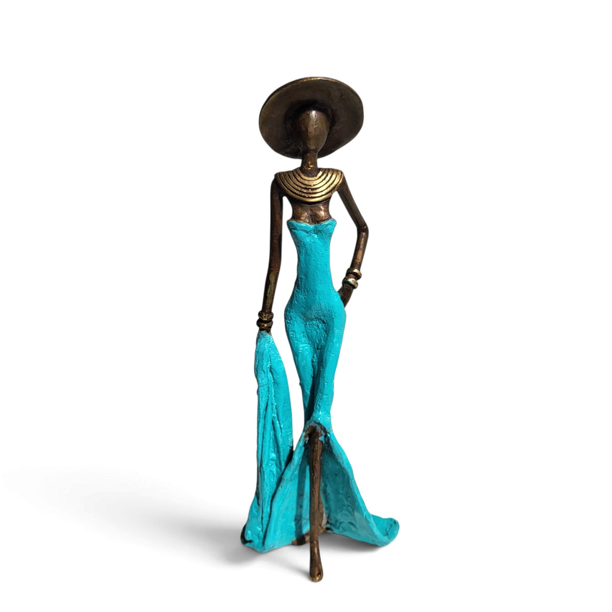 Bronze sculpture "Femme élégante avec chapeau" by Soré | various sizes and colours