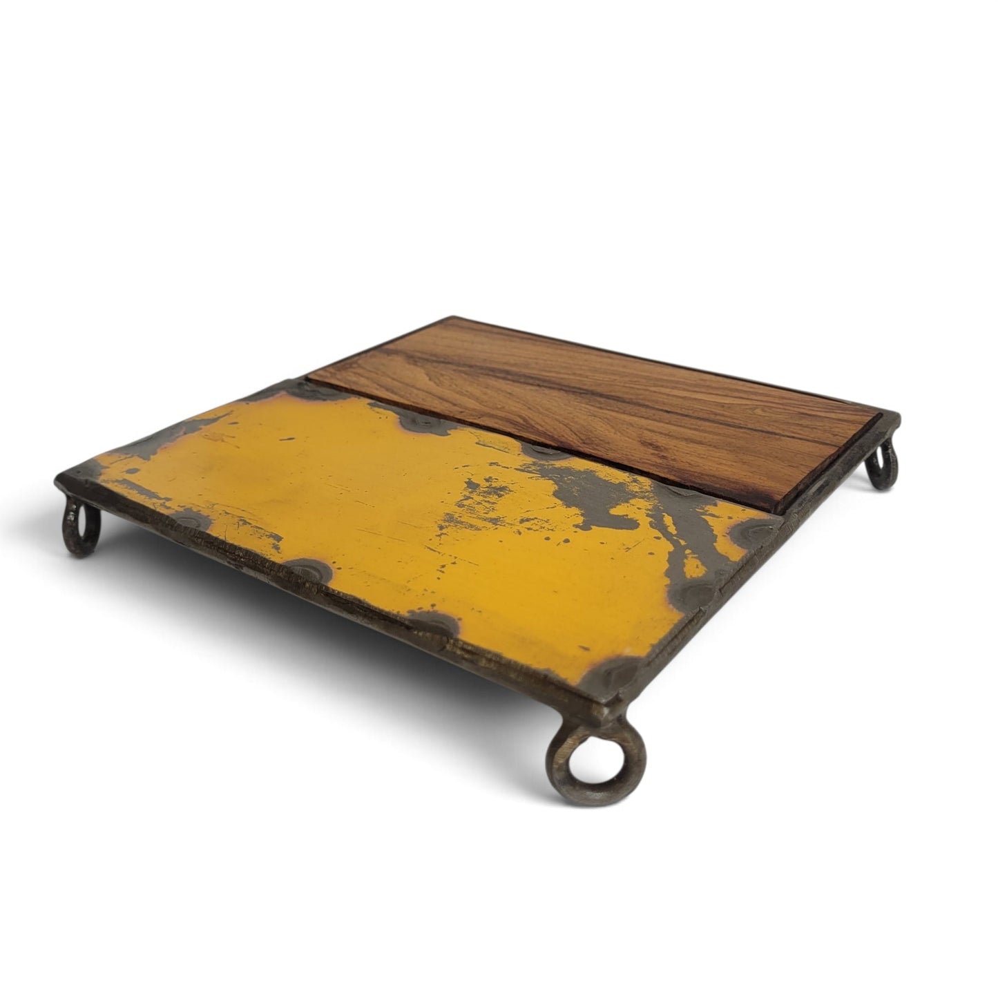 Untersetzer "Bois & Métal" by Petit Pascal | Upcycling von alten Ölfässern