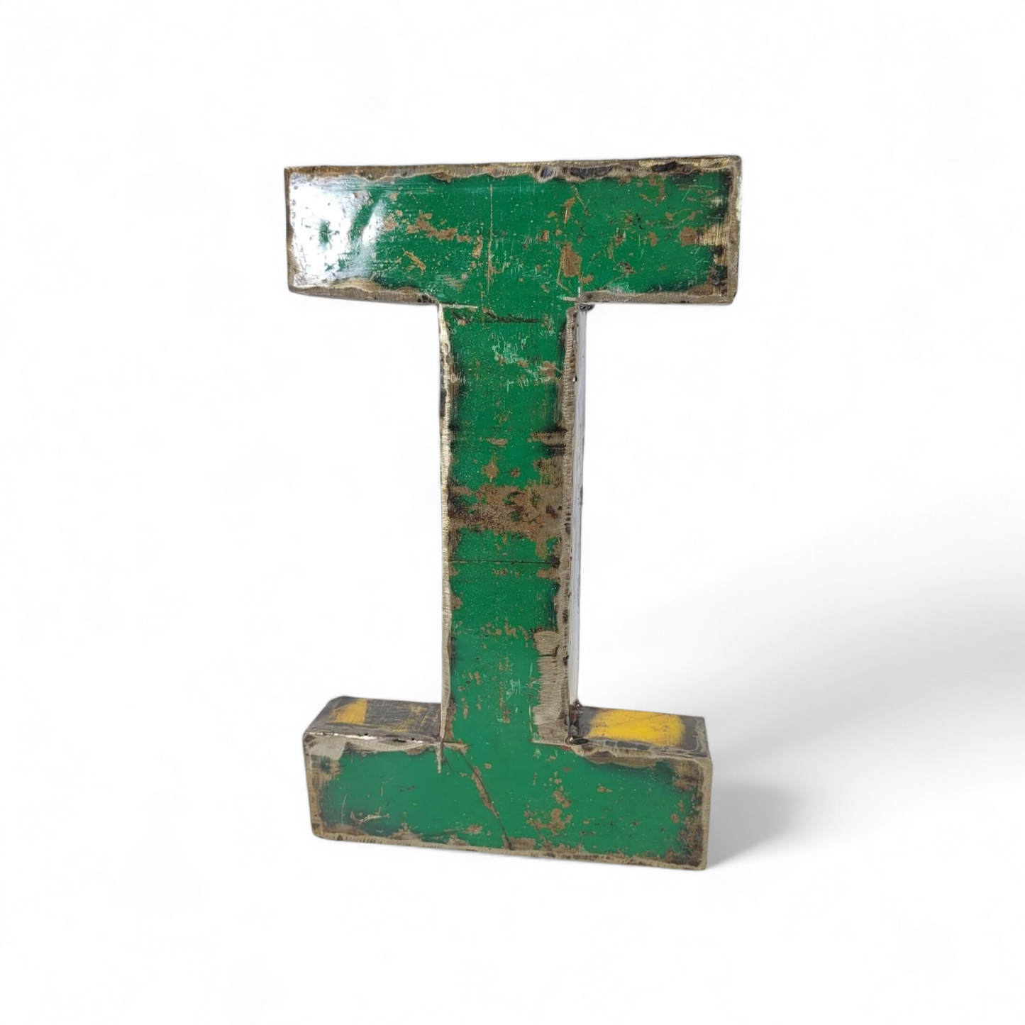 Lettre "I" (i) en barils de pétrole recyclés | 22 ou 50 cm | différentes couleurs