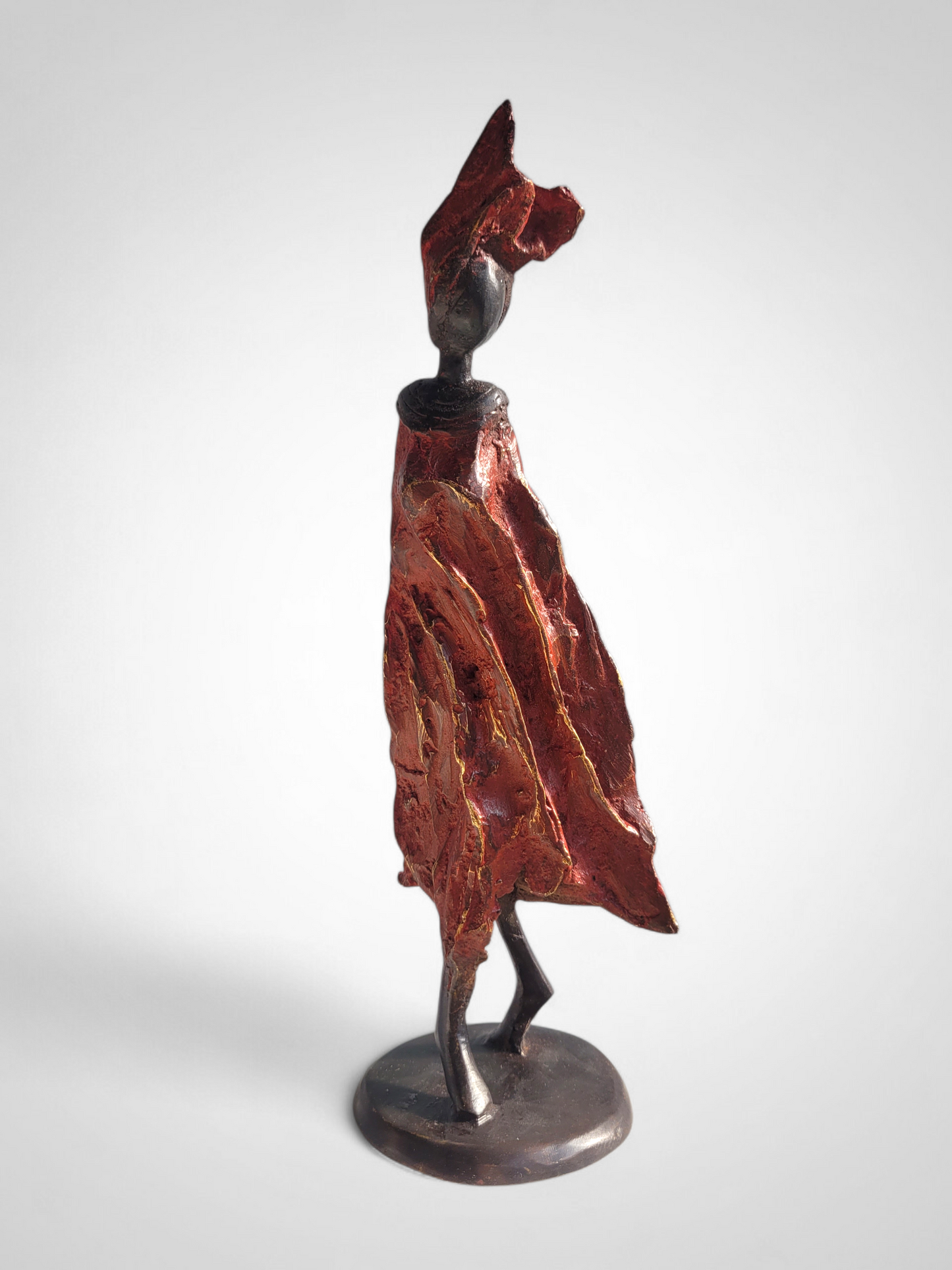 Bronze-Skulptur "Petite femme du Sahel" | Sonderauflage 22 cm | by Patrice Balma | Unikate | verschiedene Farben