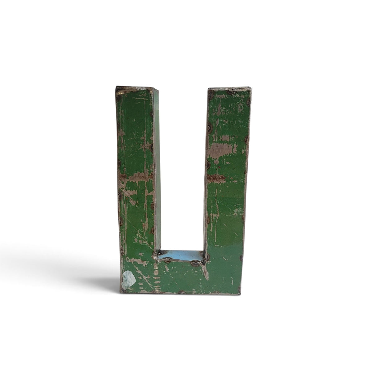 Buchstabe "U" aus recycelten Ölfässern | 22 oder 50 cm | verschiedene Farben