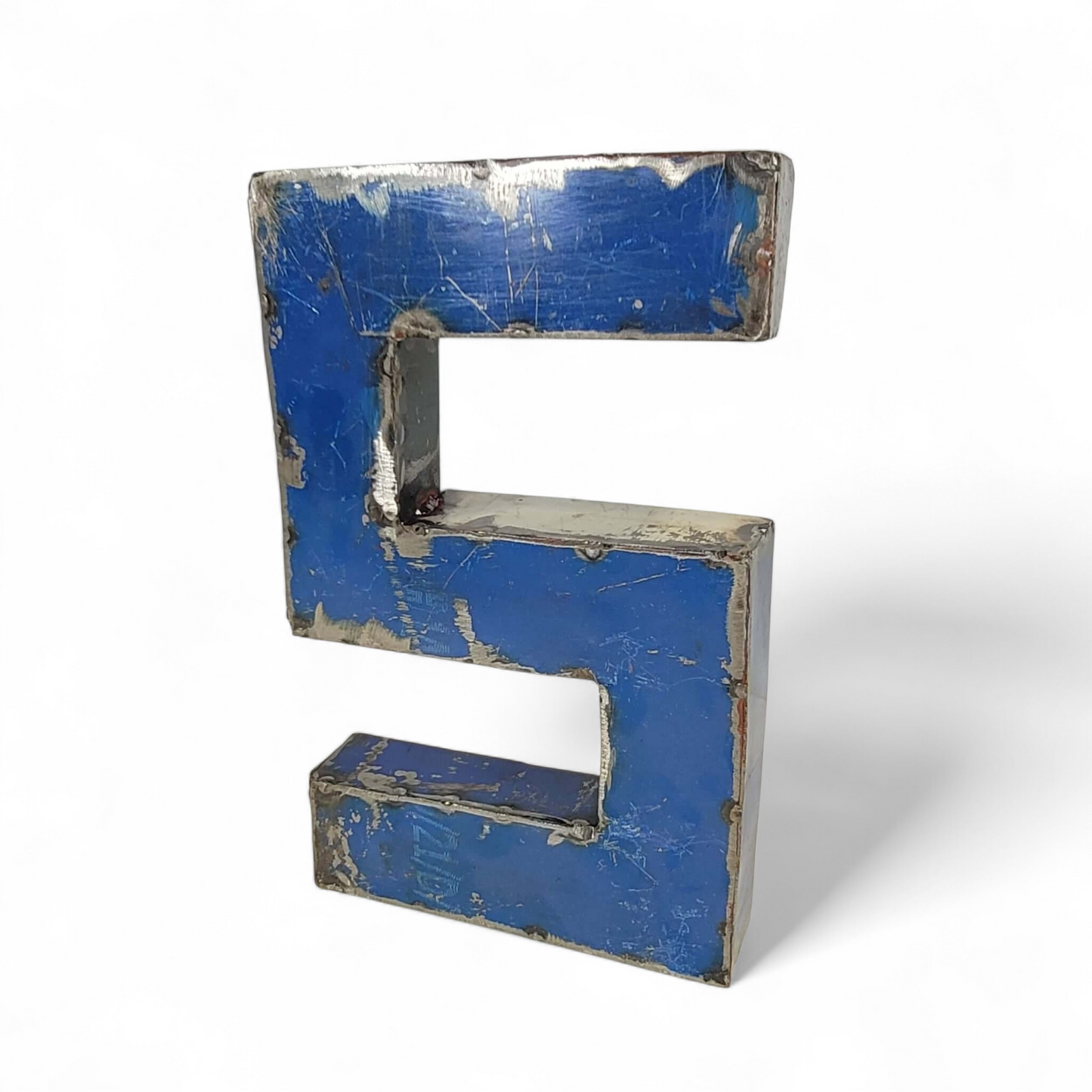 Lettre "S" | Chiffre "5" en barils de pétrole recyclés | 22 ou 50 cm | différentes couleurs