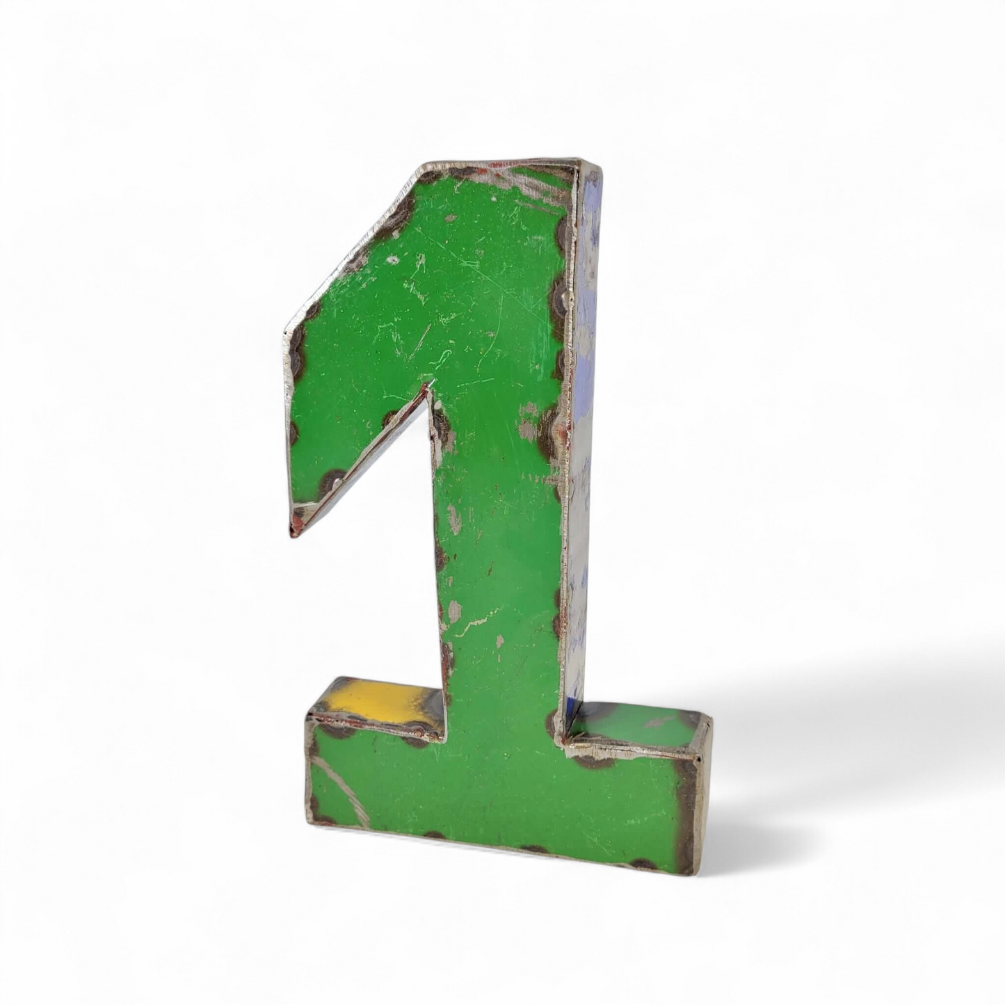 Chiffre "1" en barils de pétrole recyclés | 22 ou 50 cm | différentes couleurs