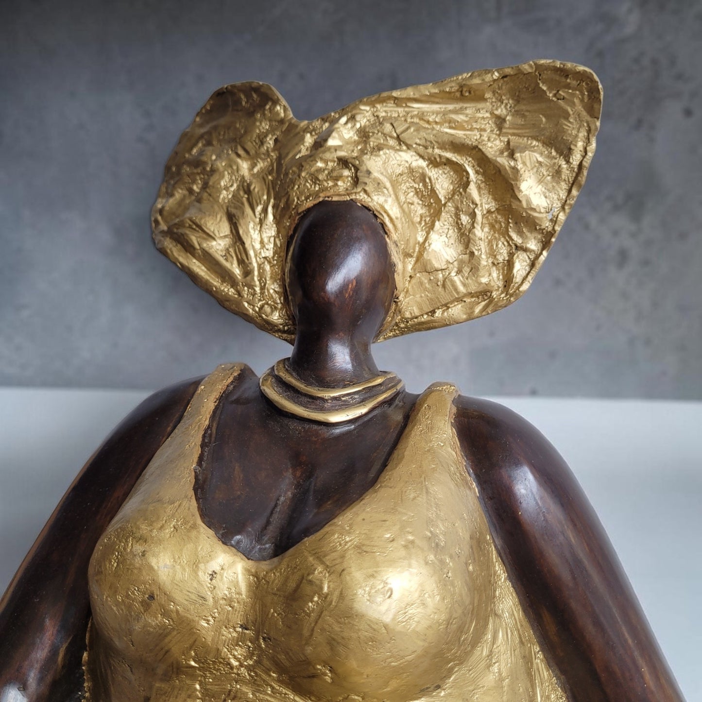 Bronze-Skulptur "Bobaraba Yolanda" by Hamidou Ouedraogo | 14kg | Unikat