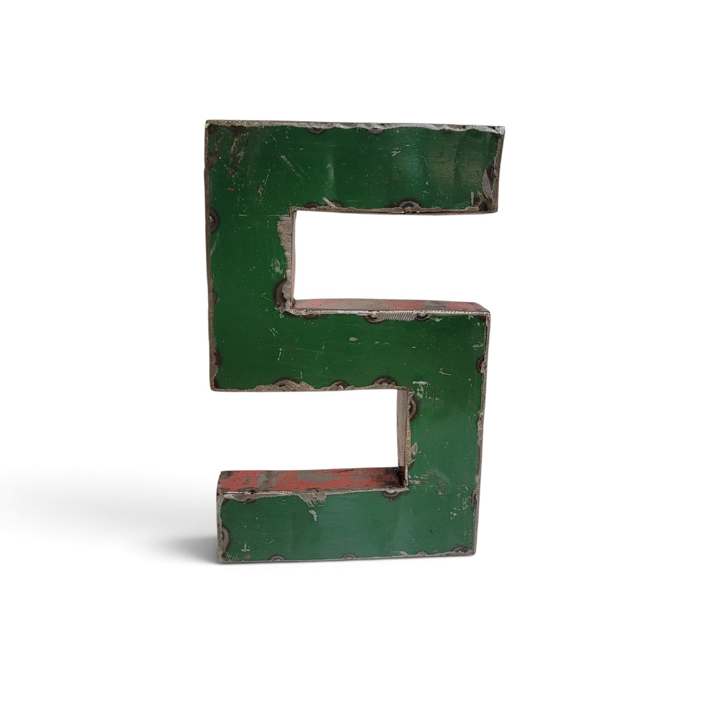 Buchstabe "S" | Ziffer "5" Fünf aus recycelten Ölfässern | 22 oder 50 cm | verschiedene Farben