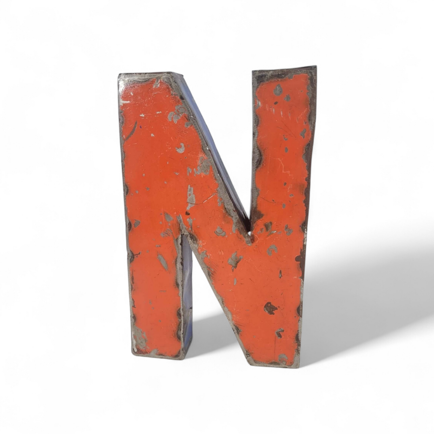 Buchstabe "N" aus recycelten Ölfässern | 22 oder 50 cm | verschiedene Farben