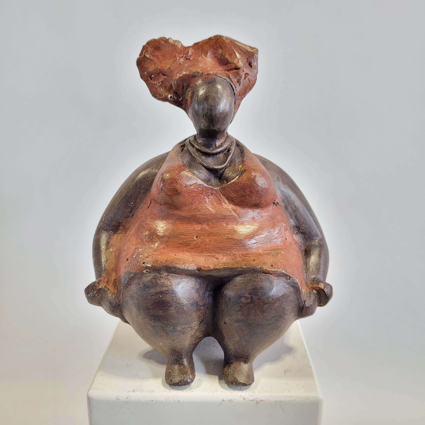 Bronze-Skulptur "Bobaraba Henriette" by Hamidou Ouedraogo | 16cm 1kg | Unikat