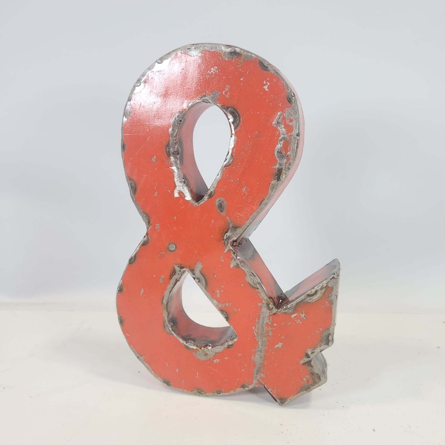 Special character "&" ampersand made from recycled oil drums | 23 or 50 cm | various colors