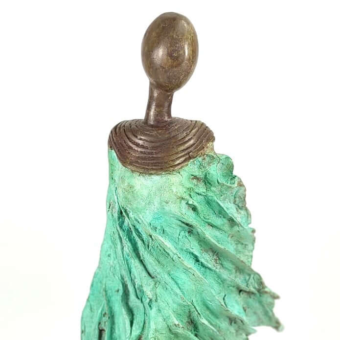 Bronze-Skulptur "Femme du Sahel" | by Patrice Balma | 36-40 cm 4 kg | Unikate