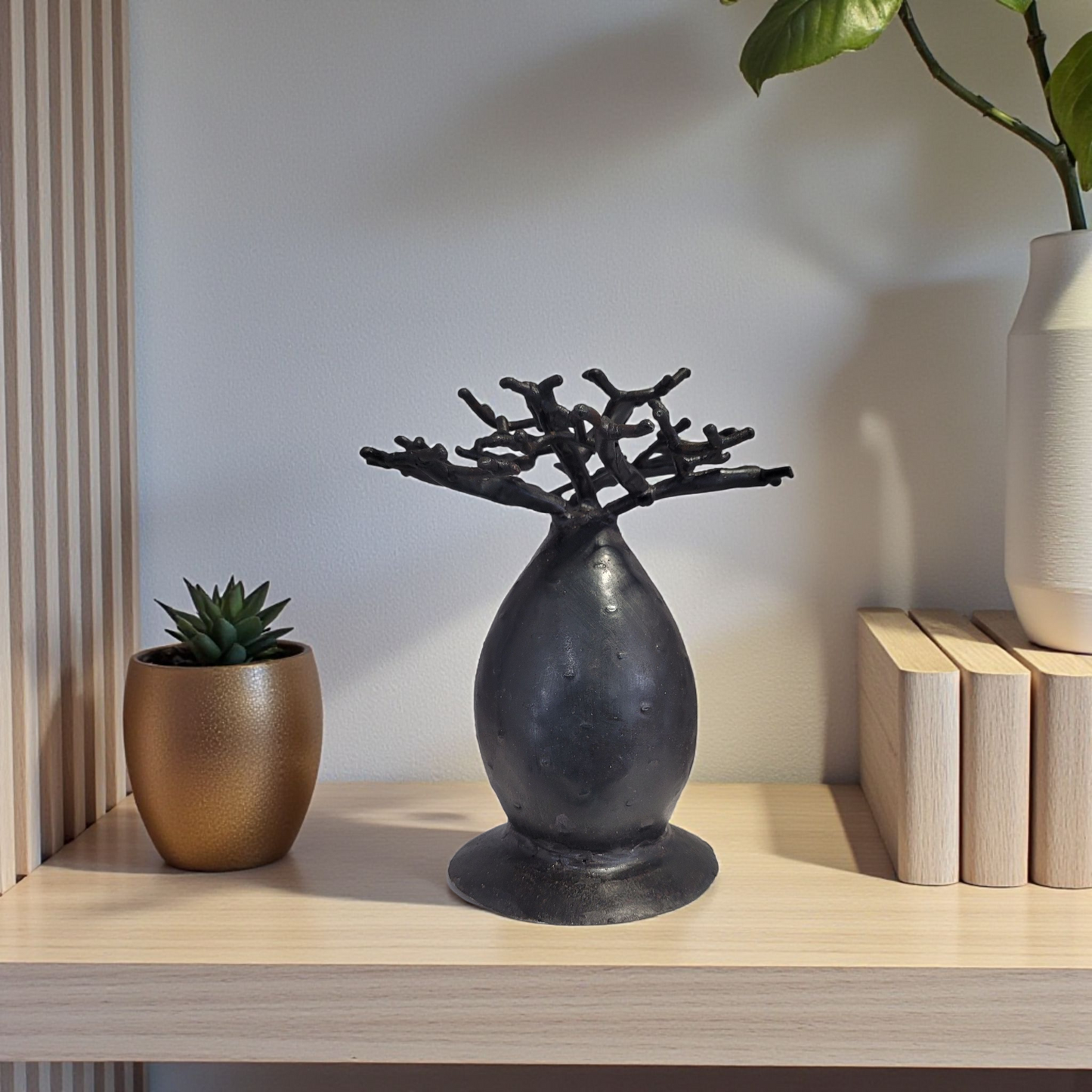 Baobab aus recyceltem Ölfass | Affenbrotbaum | 13-20 cm | Unikate aus Madagaskar