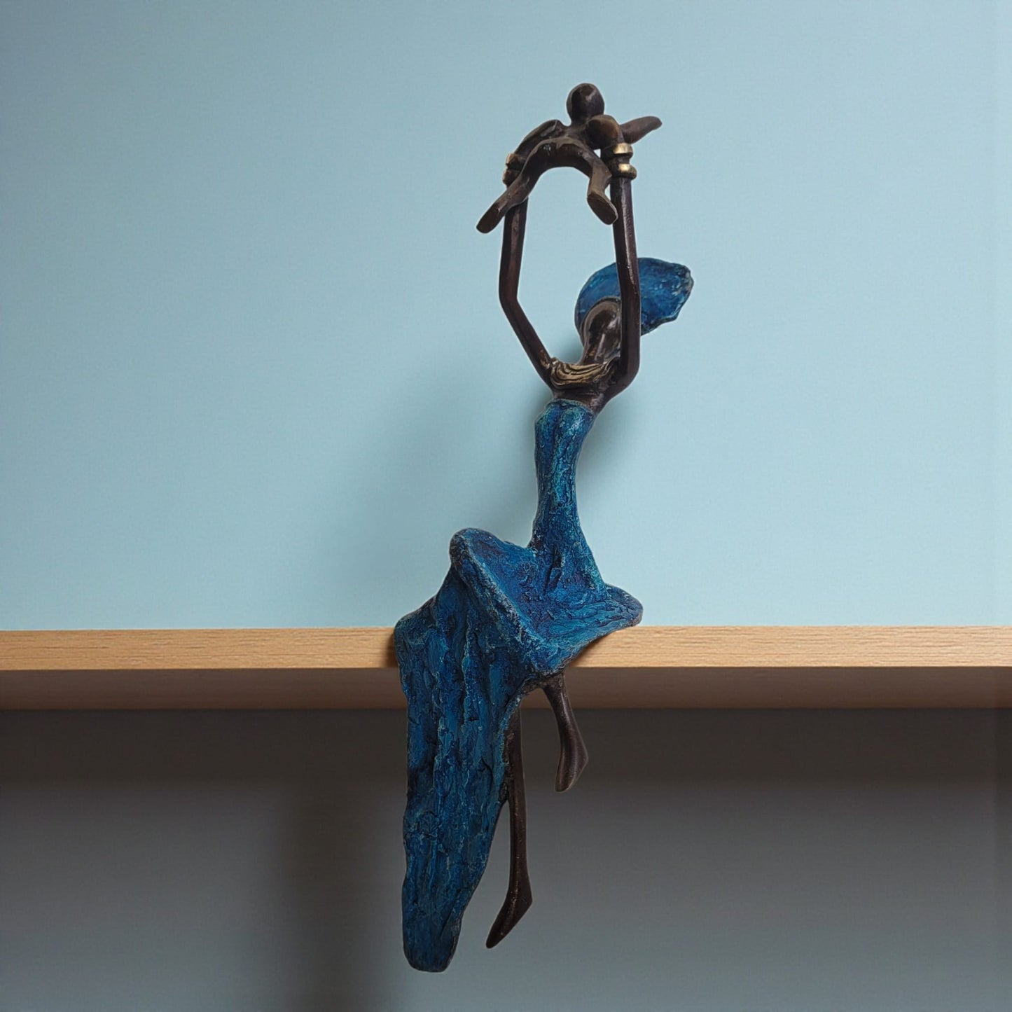 Sculpture en bronze "Bébé volant" de Karim Sana | 15 cm | Couleurs différentes