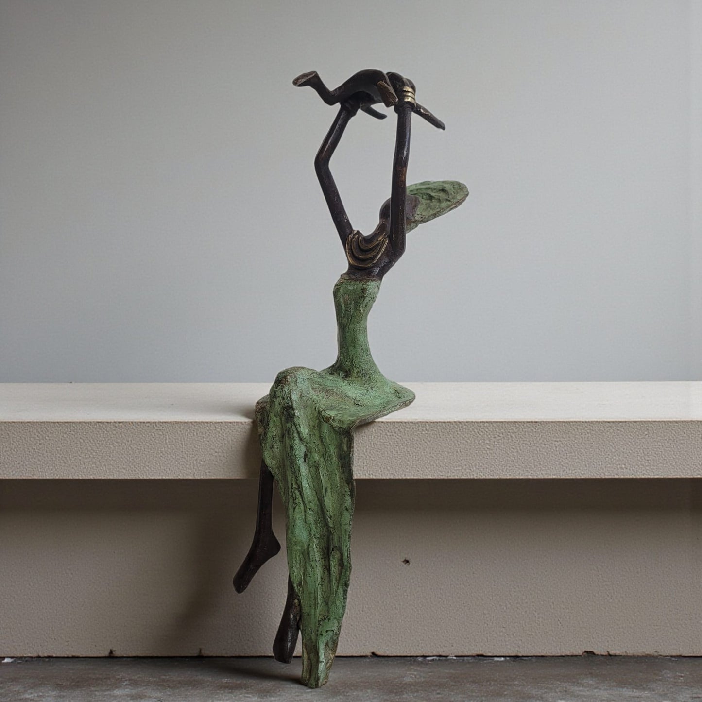 Sculpture en bronze "Bébé volant" de Karim Sana | 15 cm | Couleurs différentes