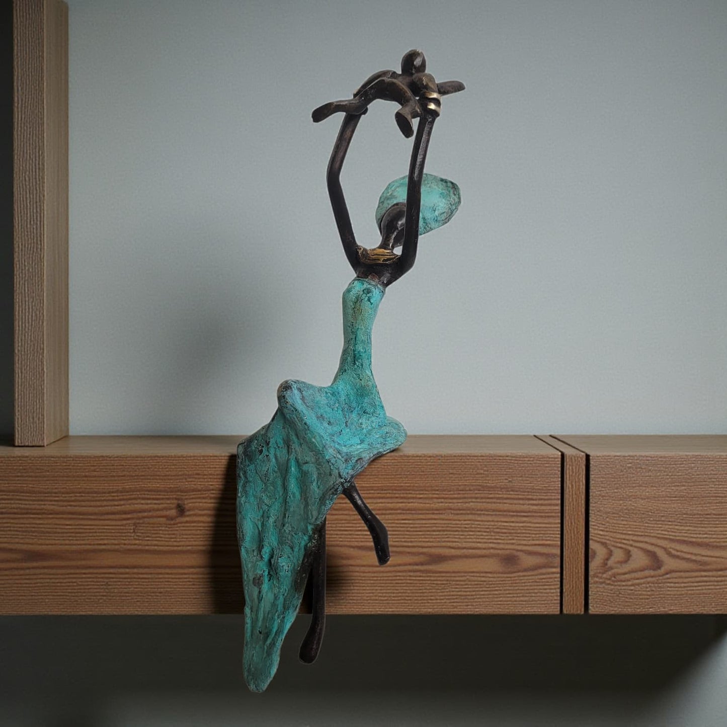 Sculpture en bronze "Bébé volant" de Karim Sana | 15 cm | Couleurs différentes