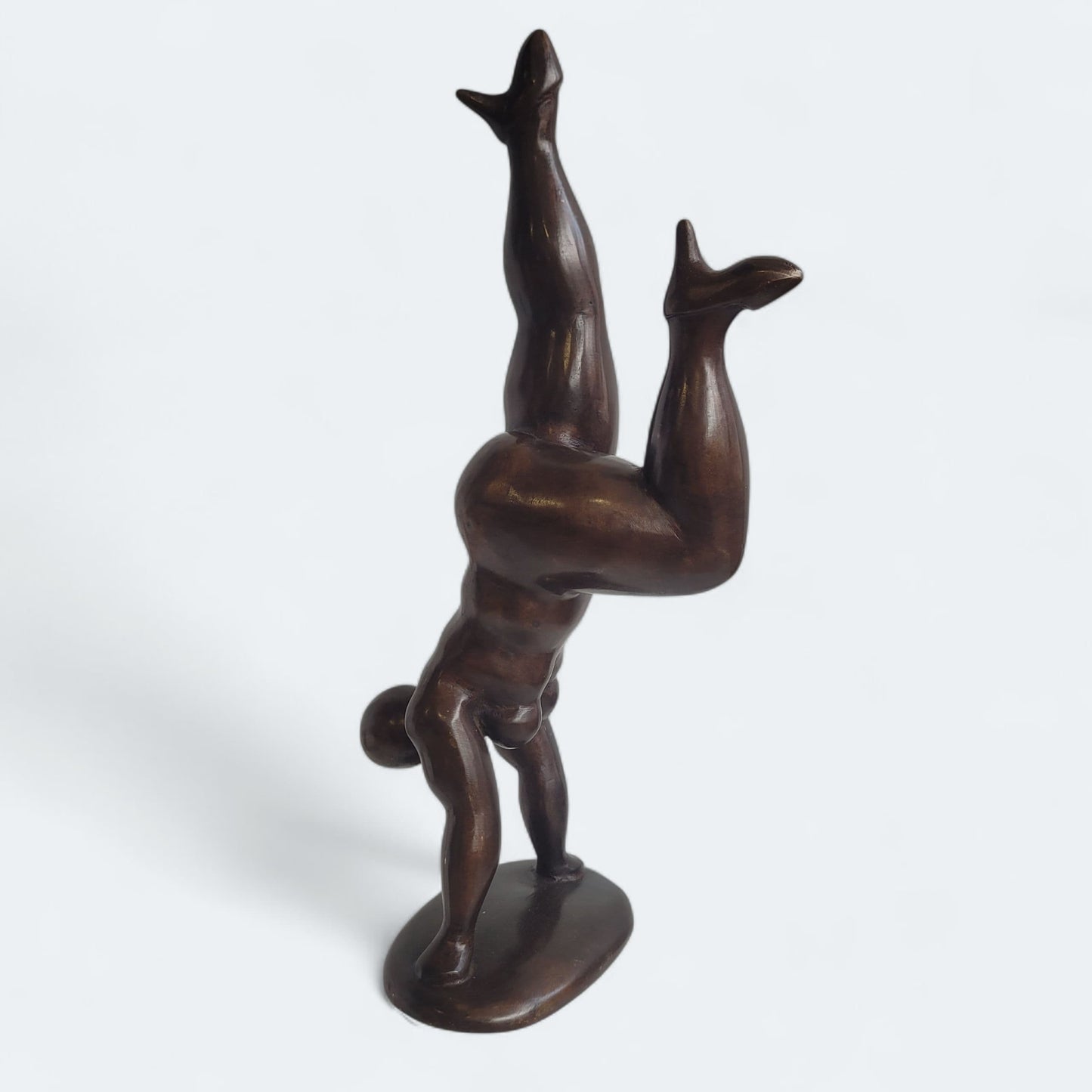 Bronze-Skulptur "Bobaraba Kopfstand" by Dermé | 30 cm | 1,7 kg