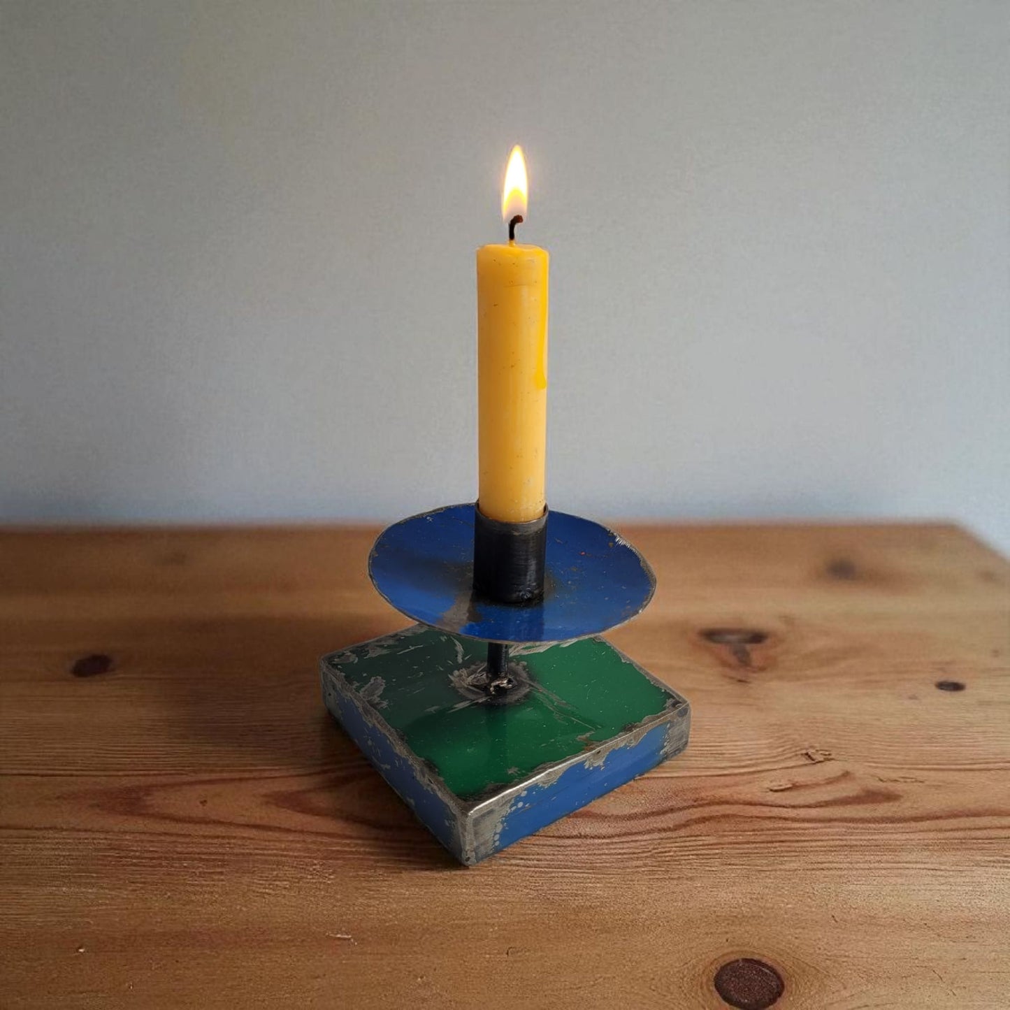 Candle holder made from recycled oil drums Upcycling | various colors