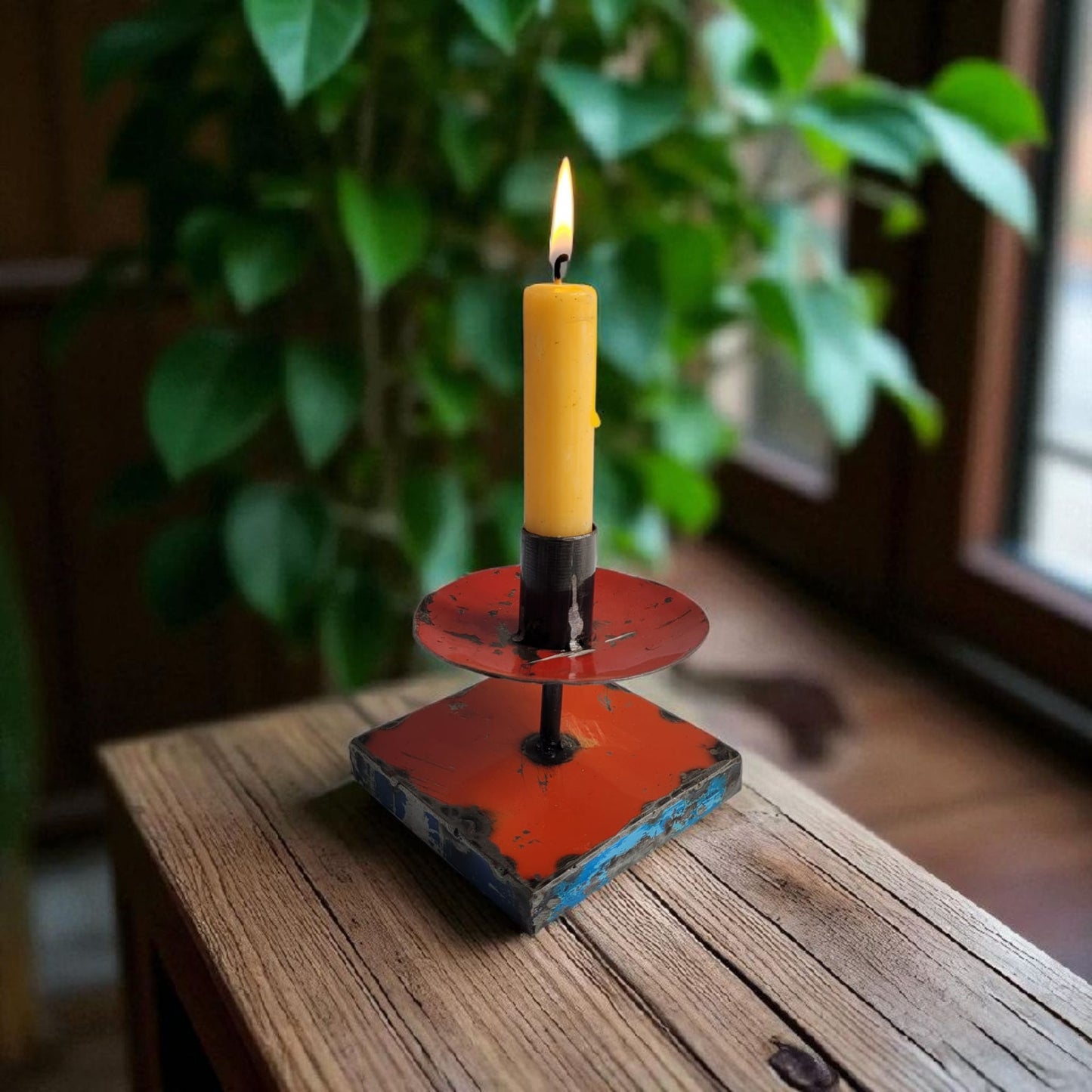 Candle holder made from recycled oil drums Upcycling | various colors