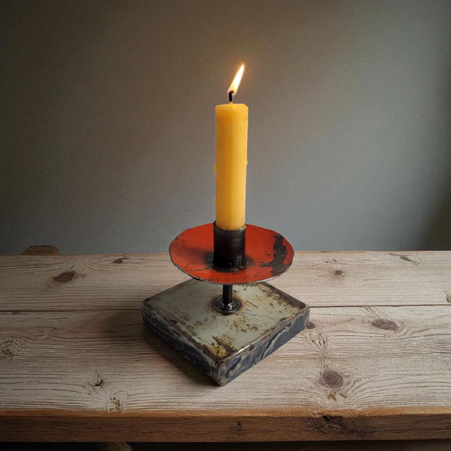 Candle holder made from recycled oil drums Upcycling | various colors