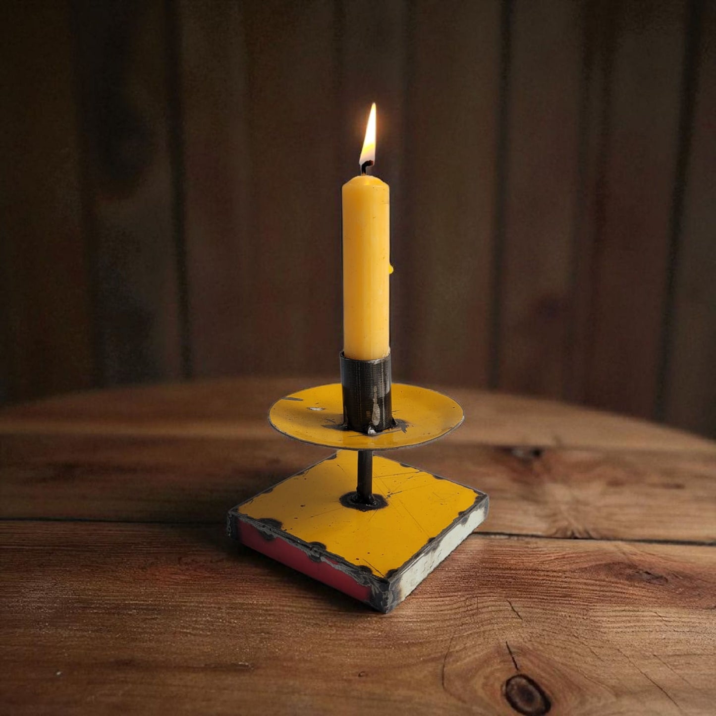 Candle holder made from recycled oil drums Upcycling | various colors