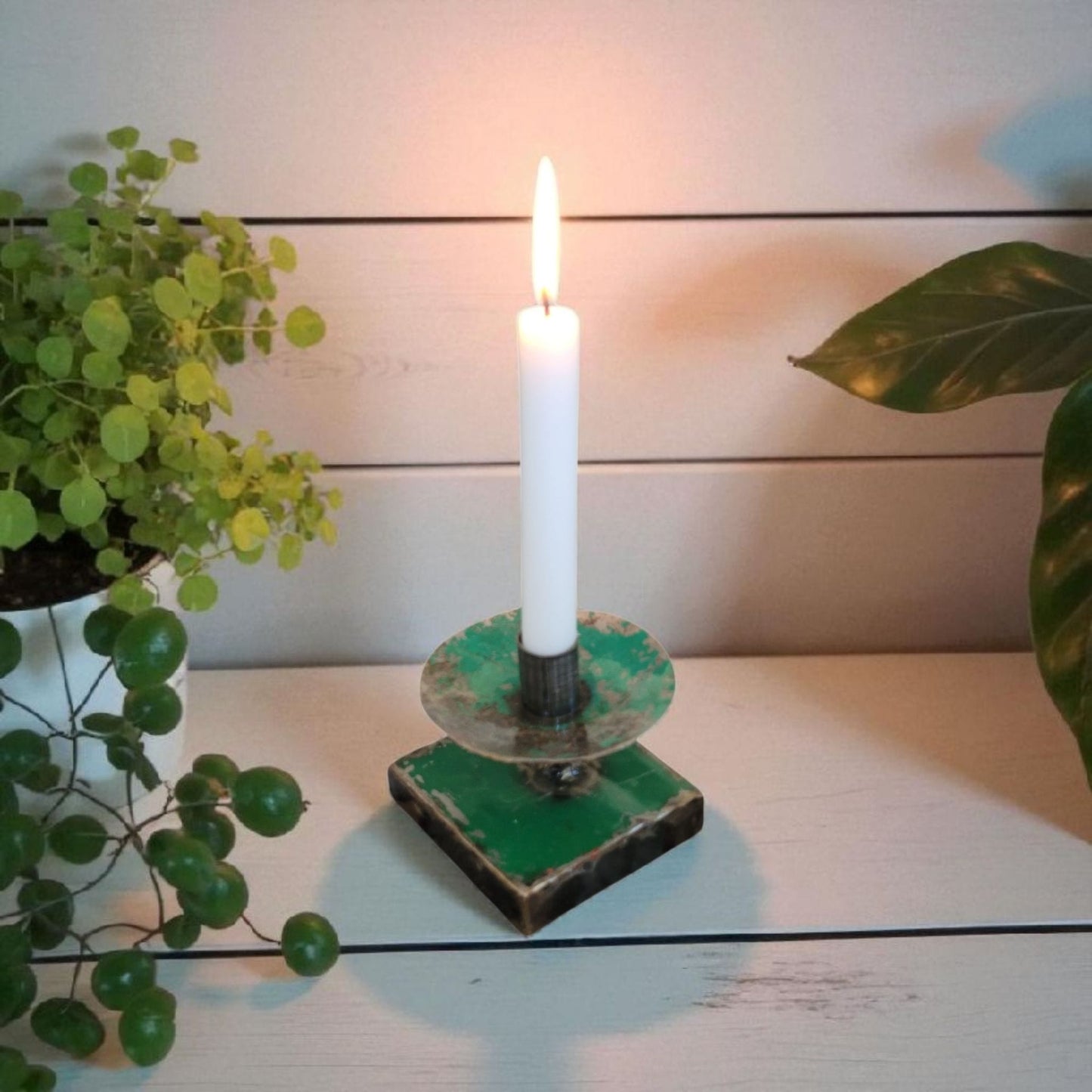 Candle holder made from recycled oil drums Upcycling | various colors