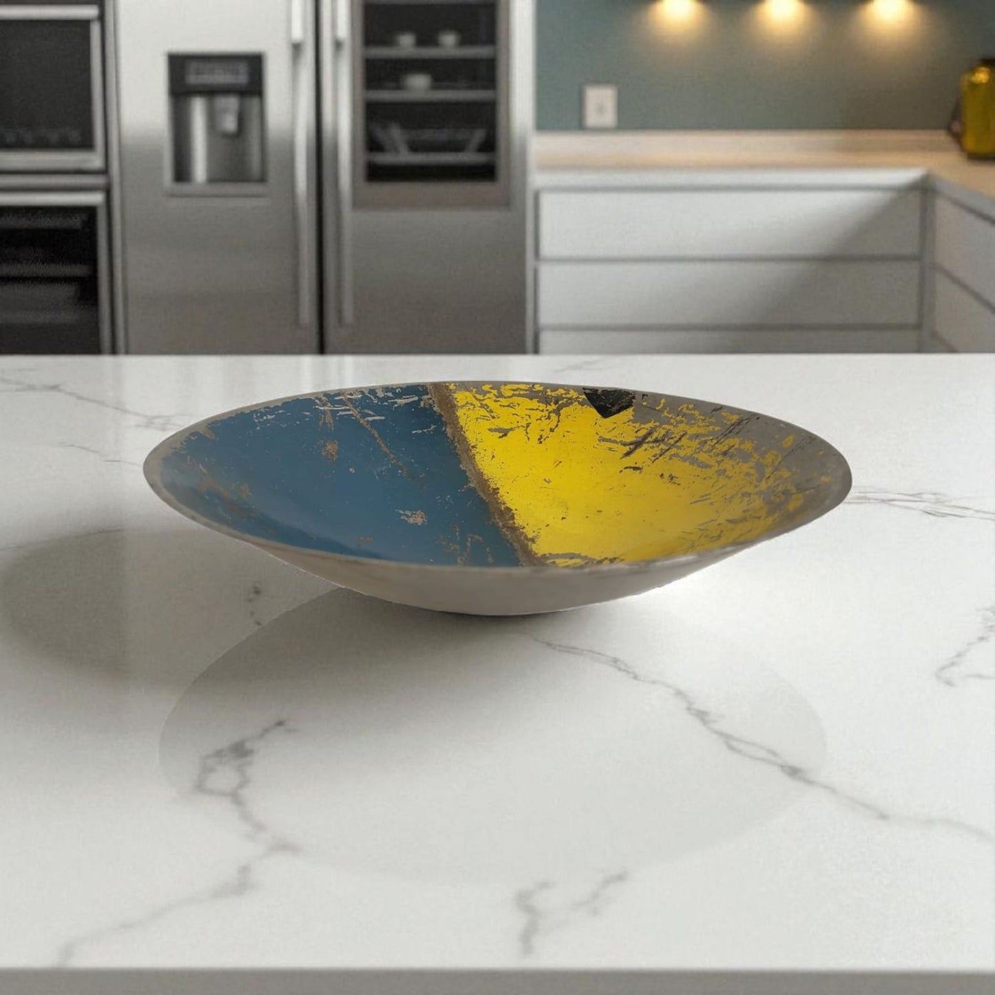 Kleine Schale "Leo" Ø 30 cm aus recycelten Ölfässern Upcycling | verschiedene Farben