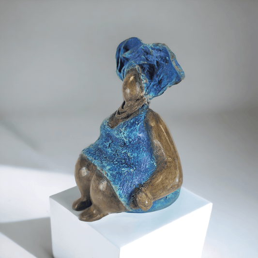 Bronze-Skulptur "Bobaraba Henriette" by Hamidou Ouedraogo | 11cm 500g | Unikat