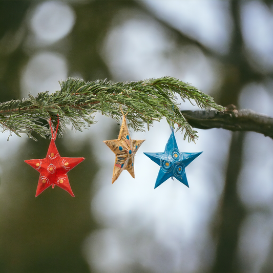 Paper mache stars made from recycled paper | Handmade &amp; Fair