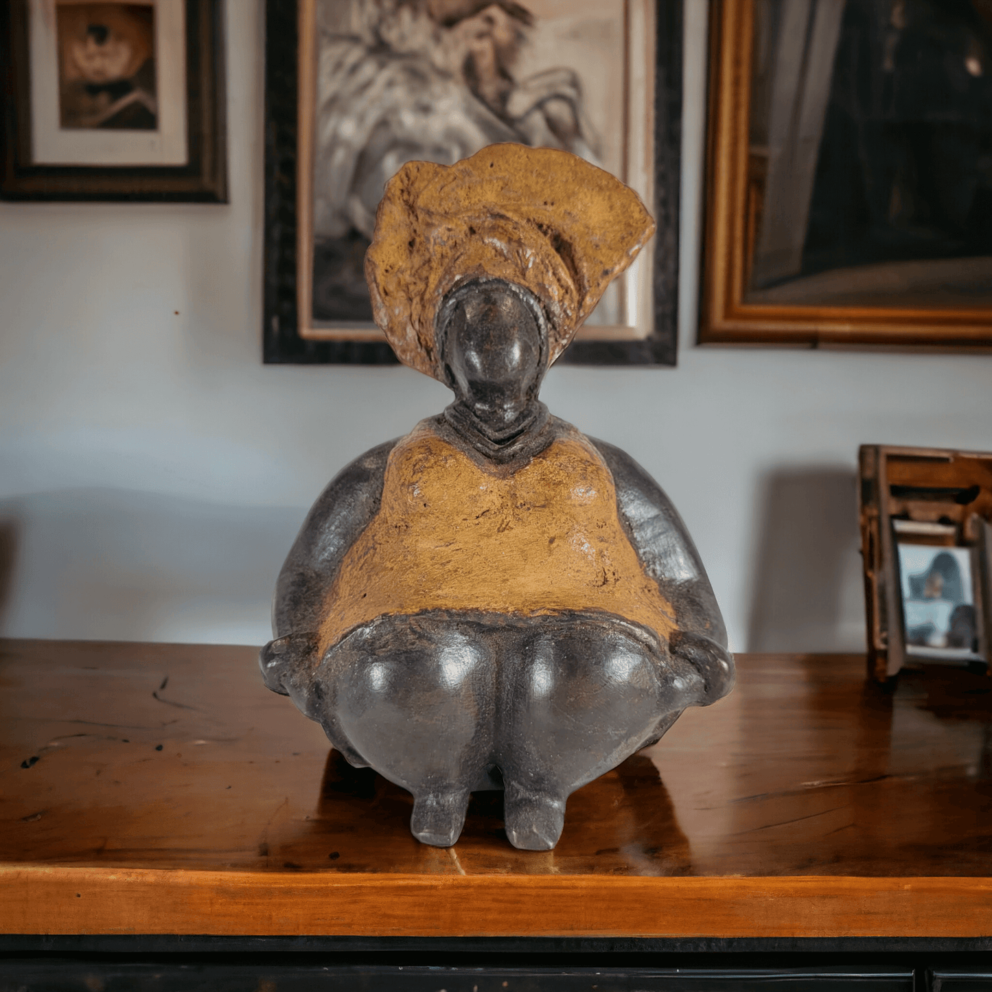 Bronze-Skulptur "Bobaraba Henriette" by Hamidou Ouedraogo | 16cm 1kg | Unikat