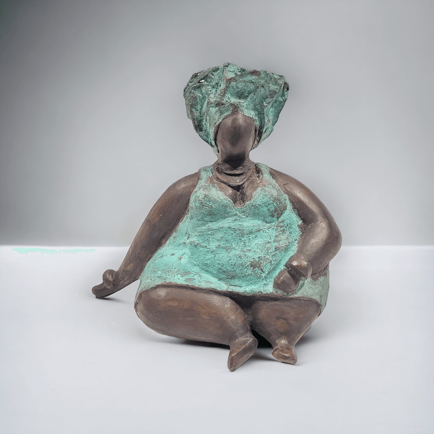 Bronze-Skulptur "Bobaraba Ida" by Hamidou Ouedraogo | 11cm 500g