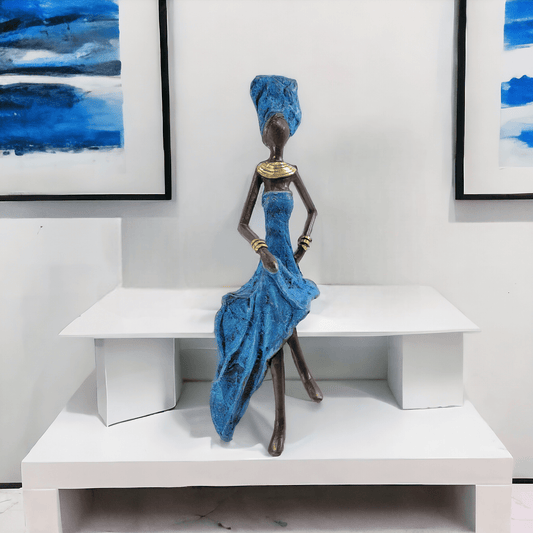 Bronze-Skulptur "Femme assise élégante" by Karim Sana | verschiedene Größen und Farben