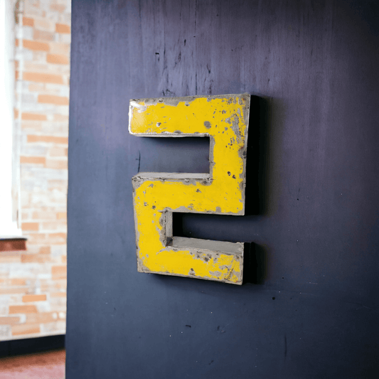 Number "2" made from recycled oil drums | 22 or 50 cm | various colors