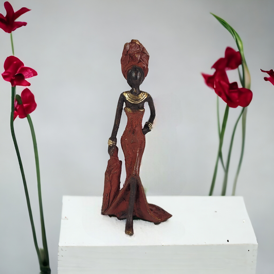 Sculpture en bronze "Femme élégante" de Soré | 17 cm | Couleurs différentes