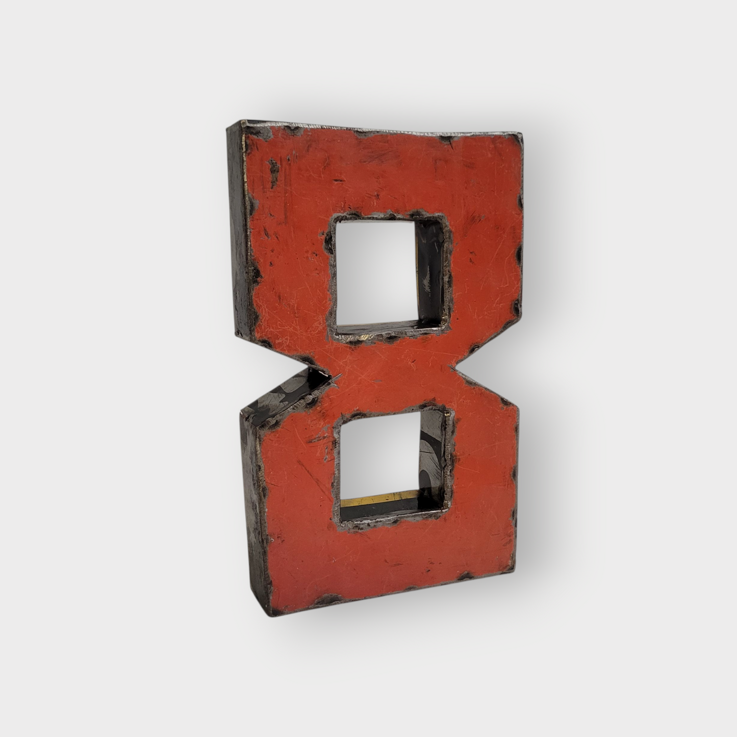 Number "8" made from recycled oil drums | 22 or 50 cm | various colors