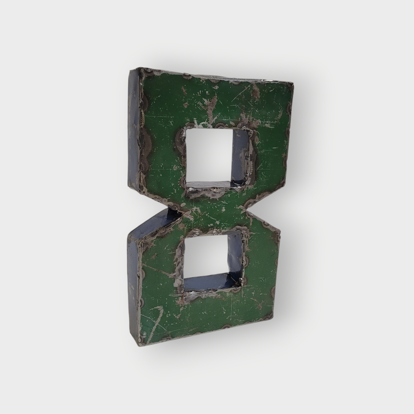 Number "8" made from recycled oil drums | 22 or 50 cm | various colors