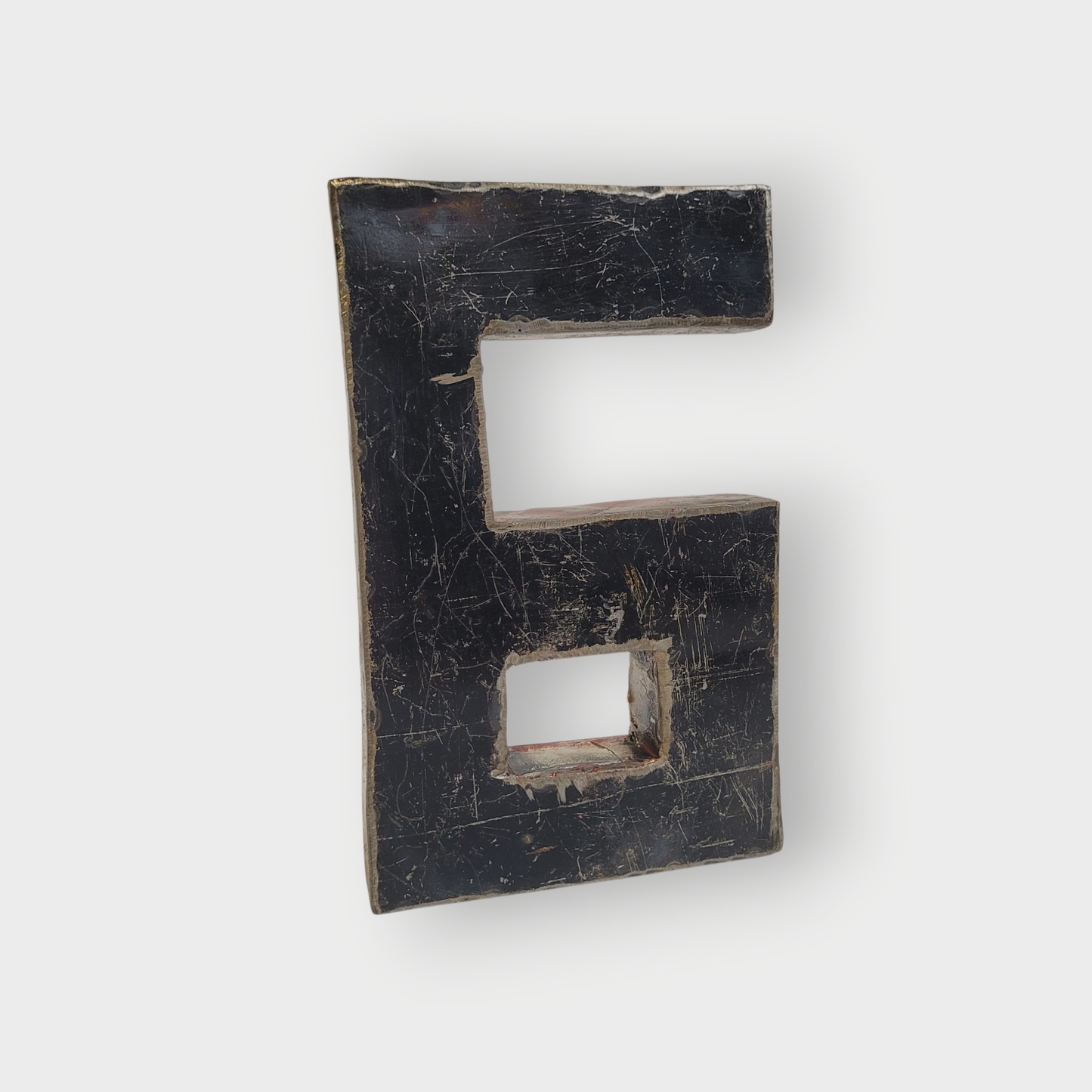 Number "6" made from recycled oil drums | 22 or 50 cm | various colors