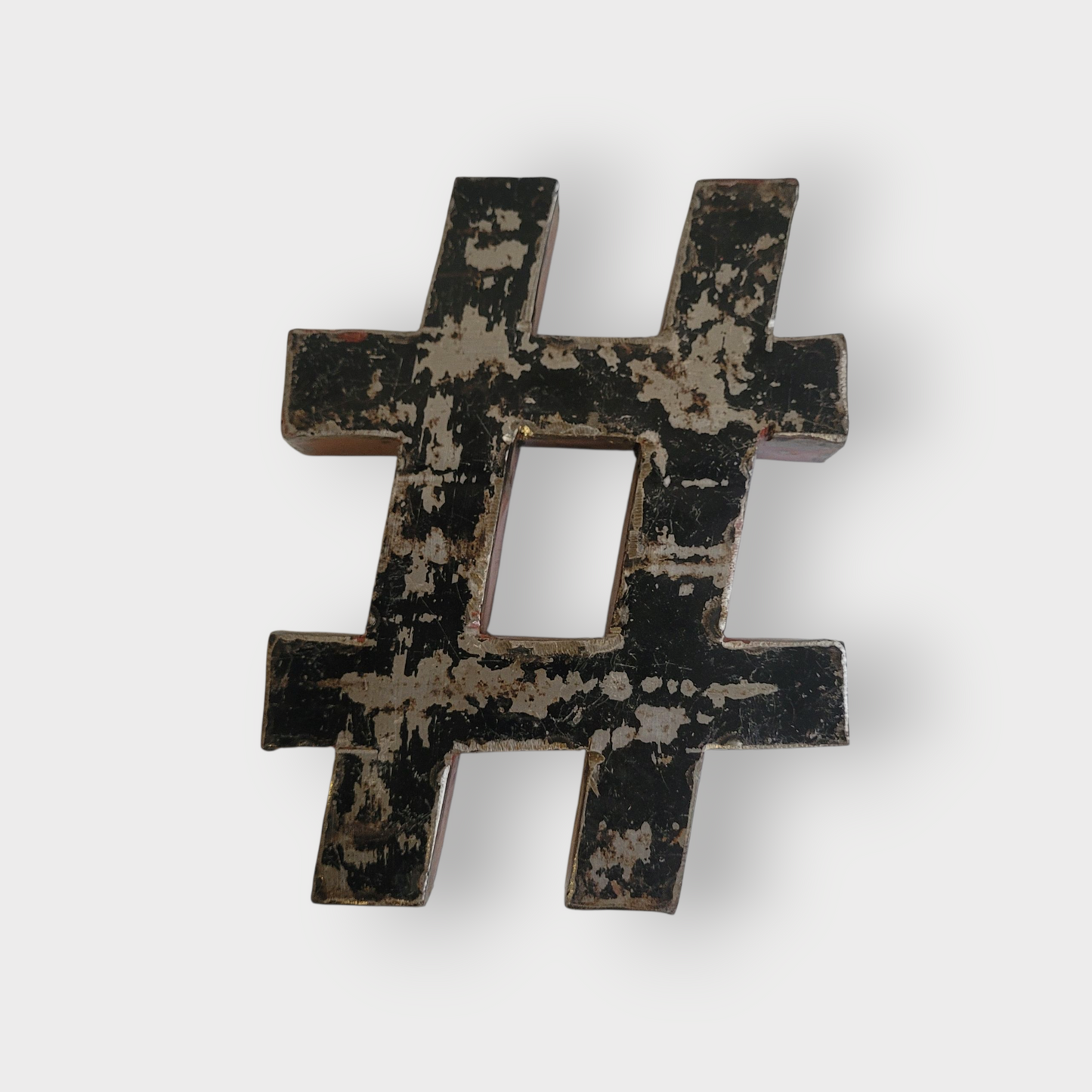 Sonderzeichen Hashtag "#" Raute aus recycelten Ölfässern | 21 oder 35 cm | verschiedene Farben