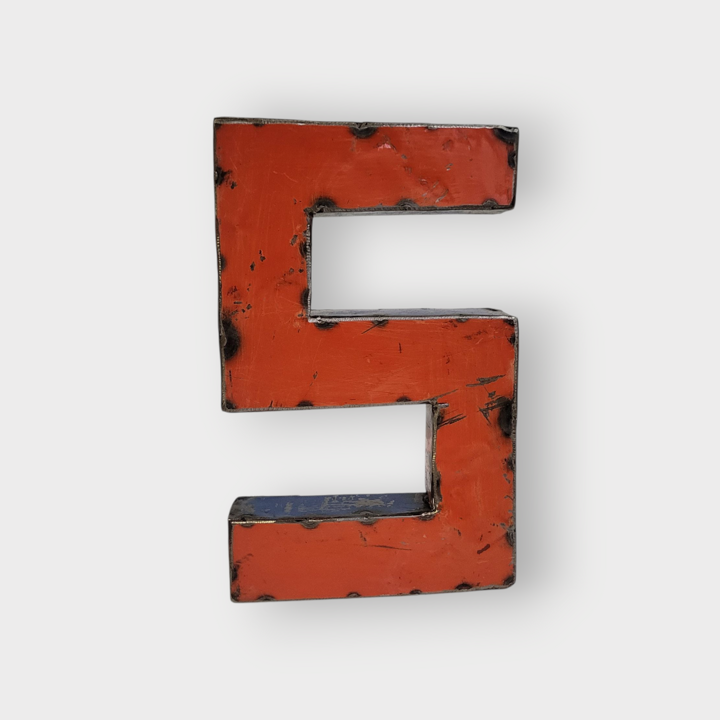 Letter "S" | Number "5" made from recycled oil drums | 22 or 50 cm | various colours