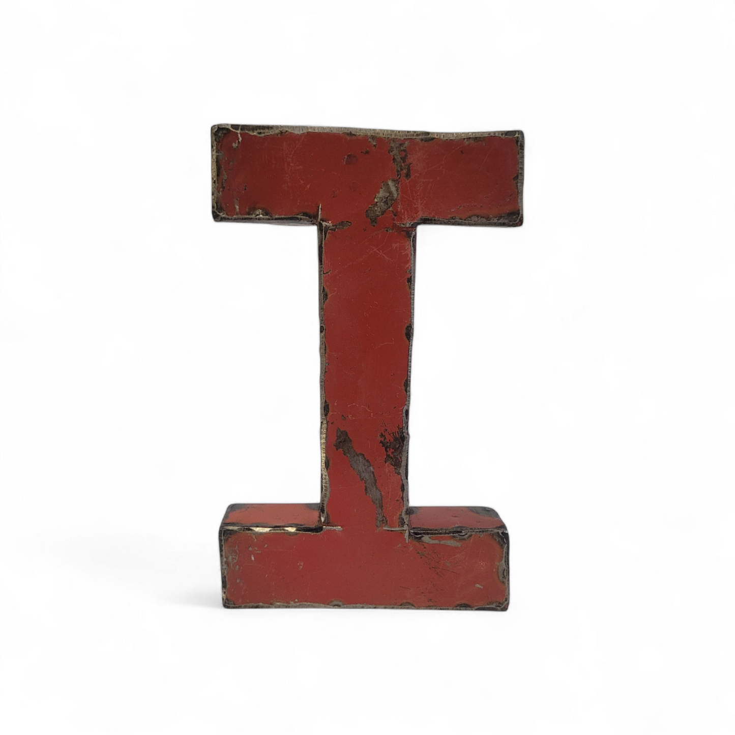 Letter "I" (i) made from recycled oil drums | 22 or 50 cm | various colours