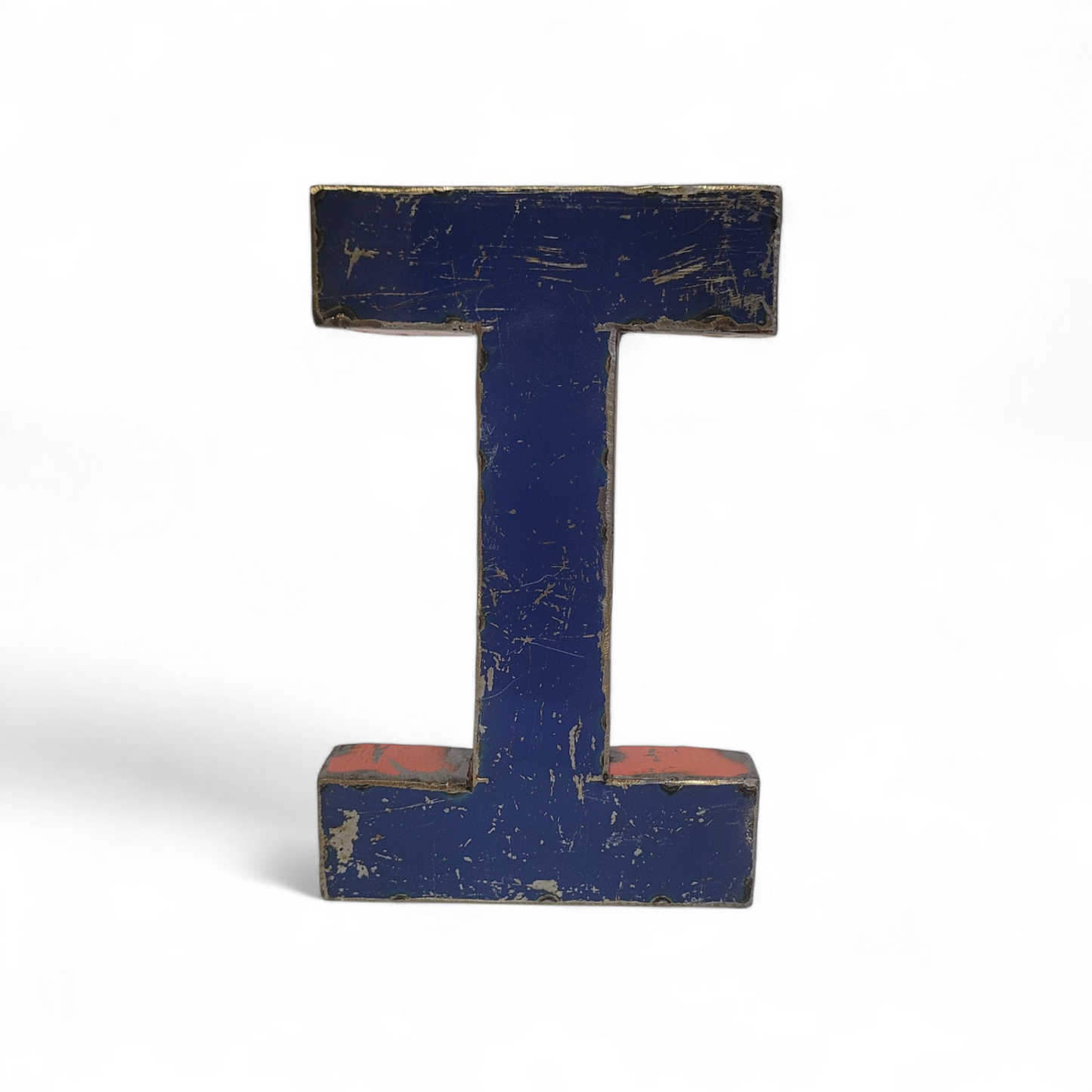 Letter "I" (i) made from recycled oil drums | 22 or 50 cm | various colours