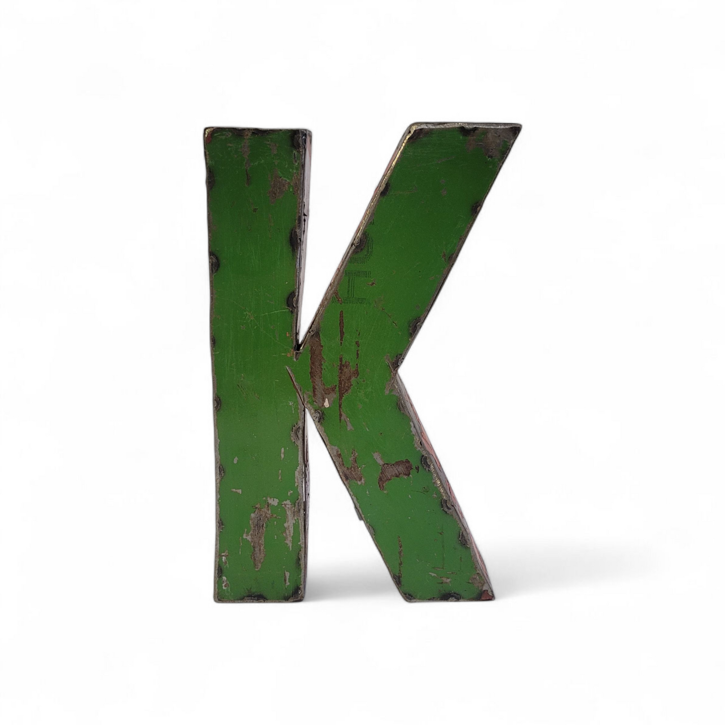 Letter "K" made from recycled oil drums | 22 or 50 cm | various colours